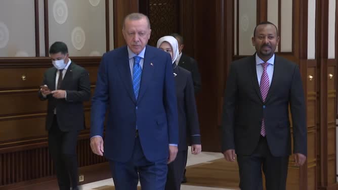 Cumhurbaşkanı Erdoğan, Etiyopya Başbakanı Abiy Ahmed Ali ile görüştü