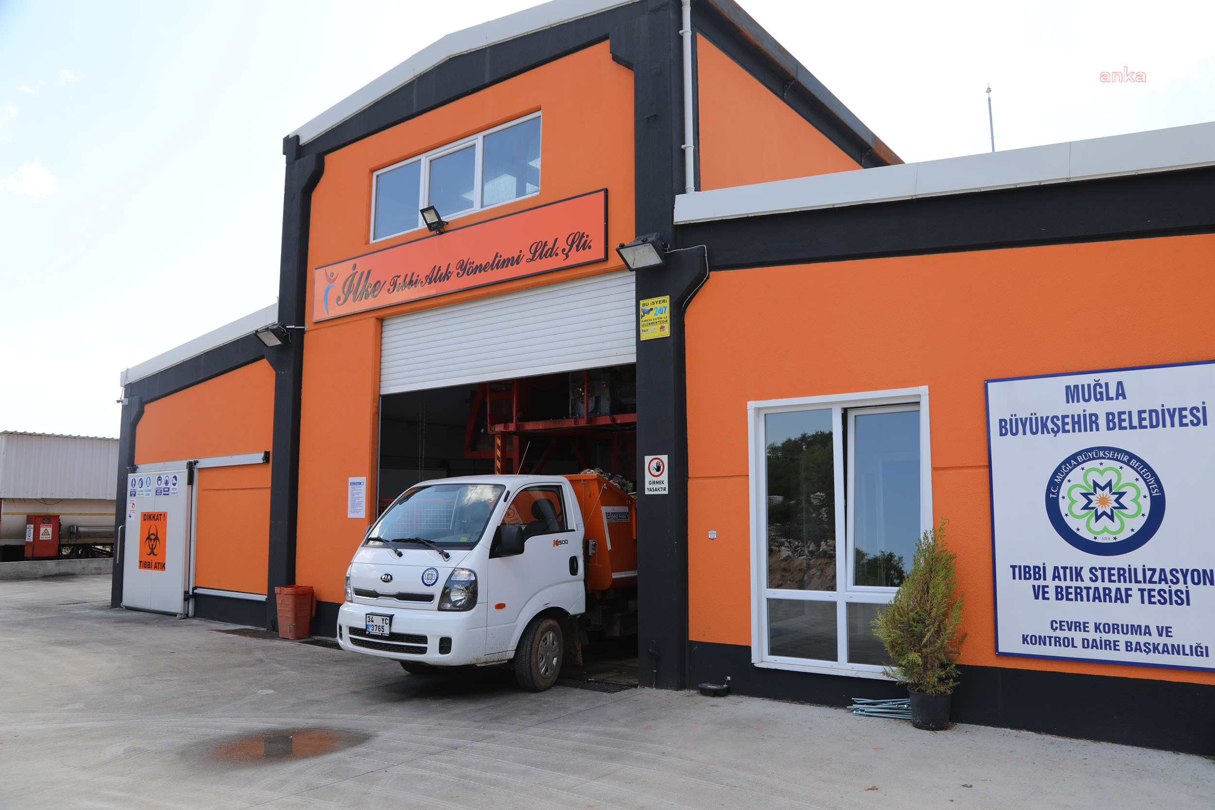 Muğla  Büyükşehir’in tesisinde tıbbi atıklar bertaraf ediliyor