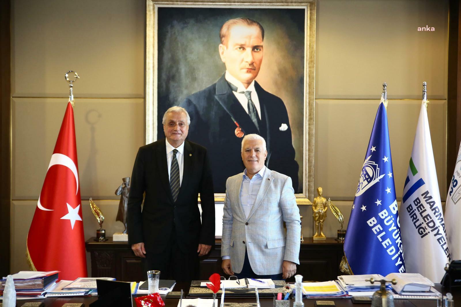 Bozüyük Belediye Başkanı Bakkalcıoğlu'dan Bursa Büyükşehir Belediye Başkanı Bozbey'e ziyaret