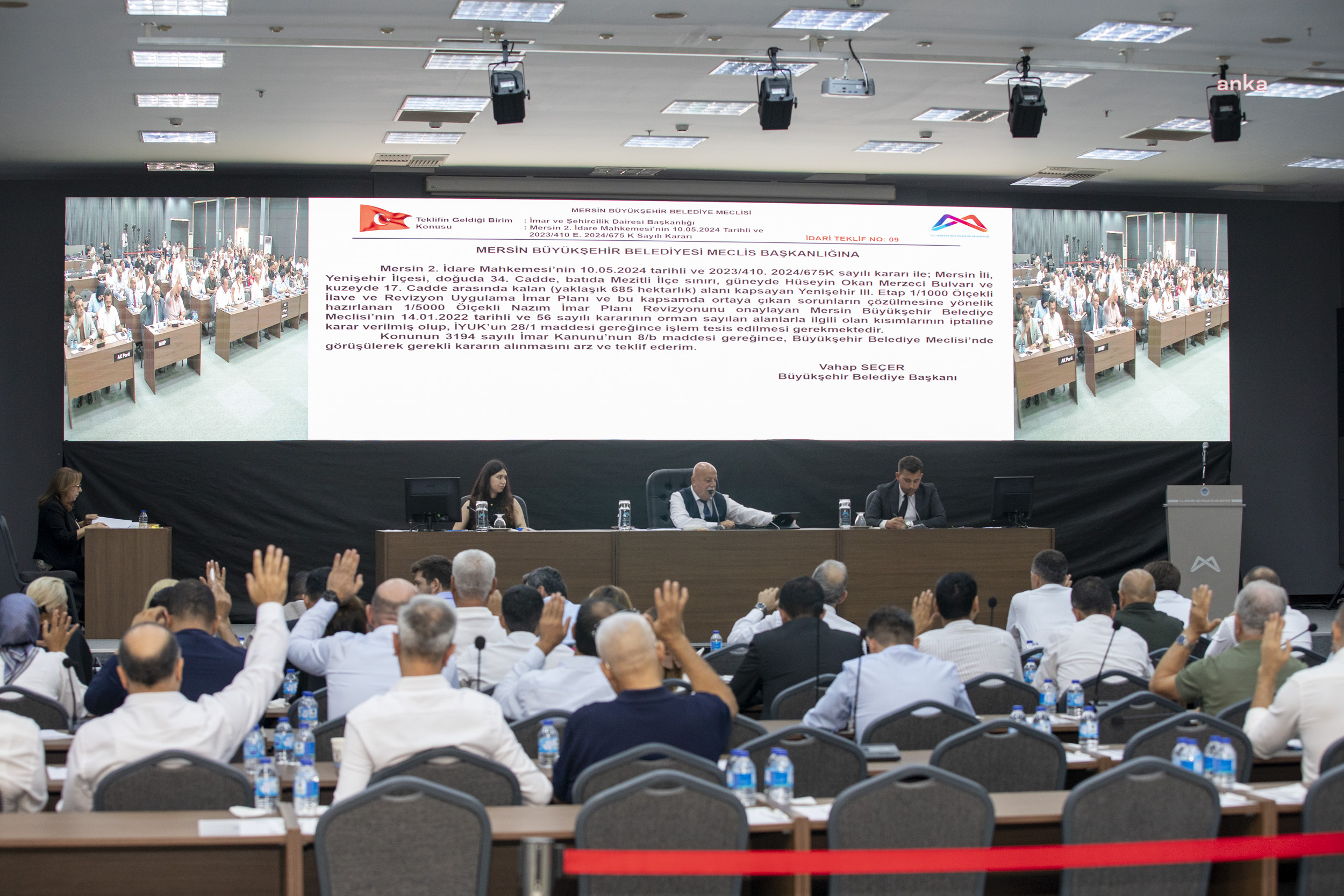 Mersin Büyükşehir Belediye Meclisi'nin Ağustos Ayı 1. Birleşimi gerçekleştirildi