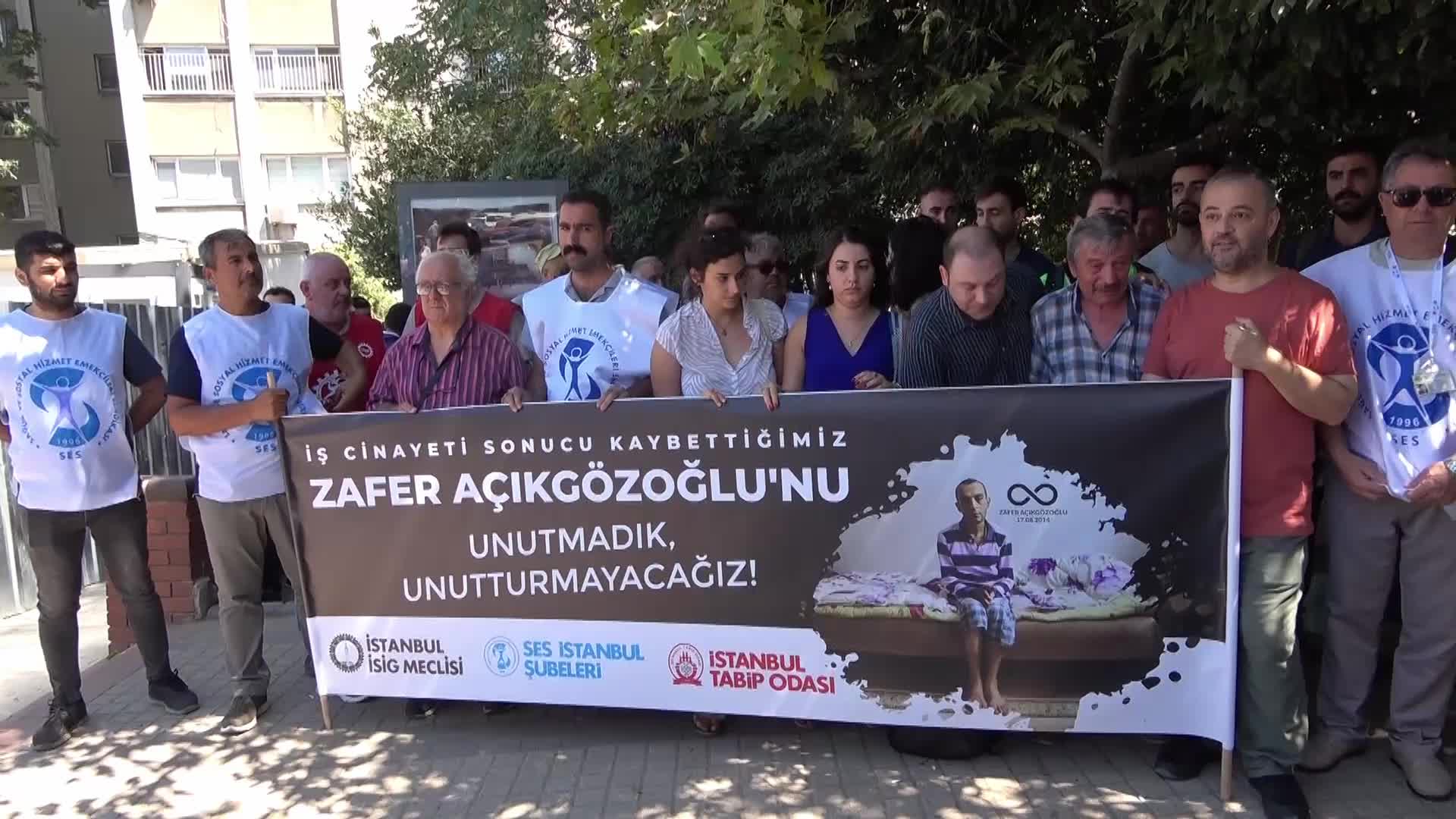 Hastanedeki lağım suyunu temizlerken kaptığı enfeksiyon sonucu hayatını kaybeden taşeron işçisi ölüm yıl dönümünde anıldı