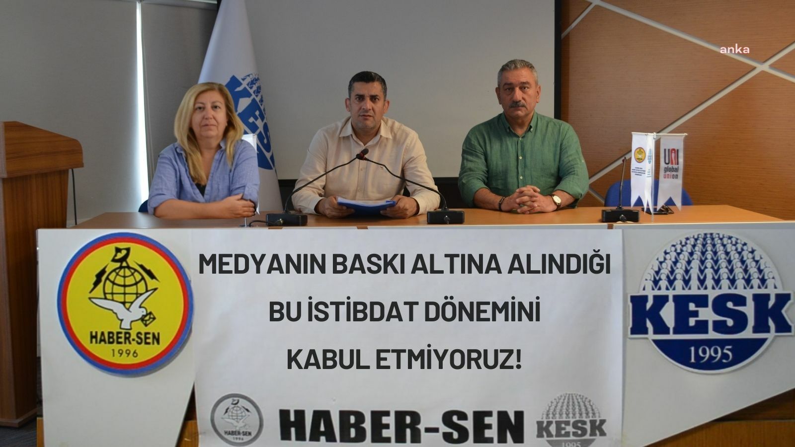 Haber-Sen: "Medyanın baskı altına alındığı bu istibdat dönemini kabul etmiyoruz"