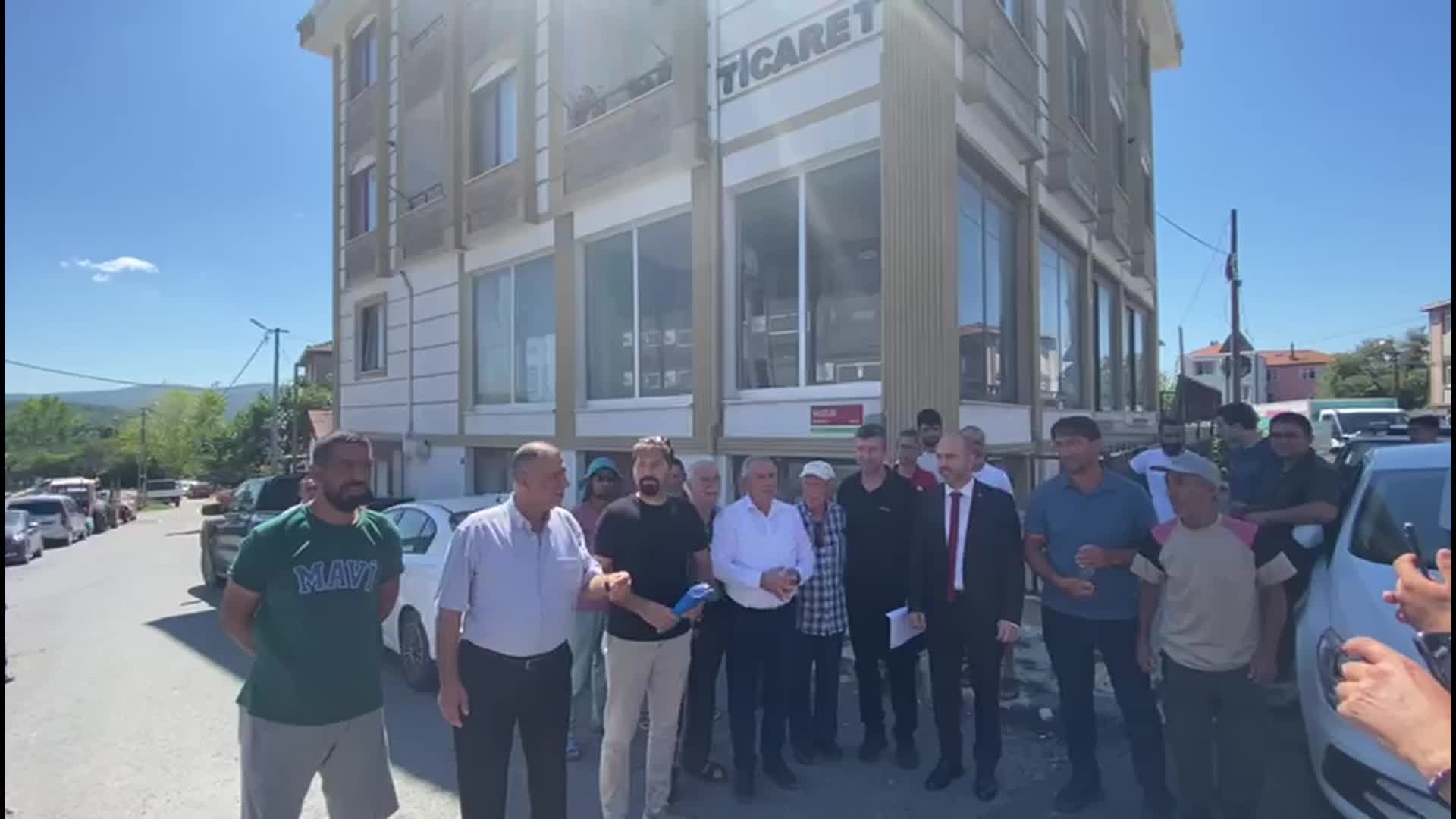 Kuzey Ormanları'nda genişletilmek istenen kum ocağının ÇED toplantısına köylülerden tepki