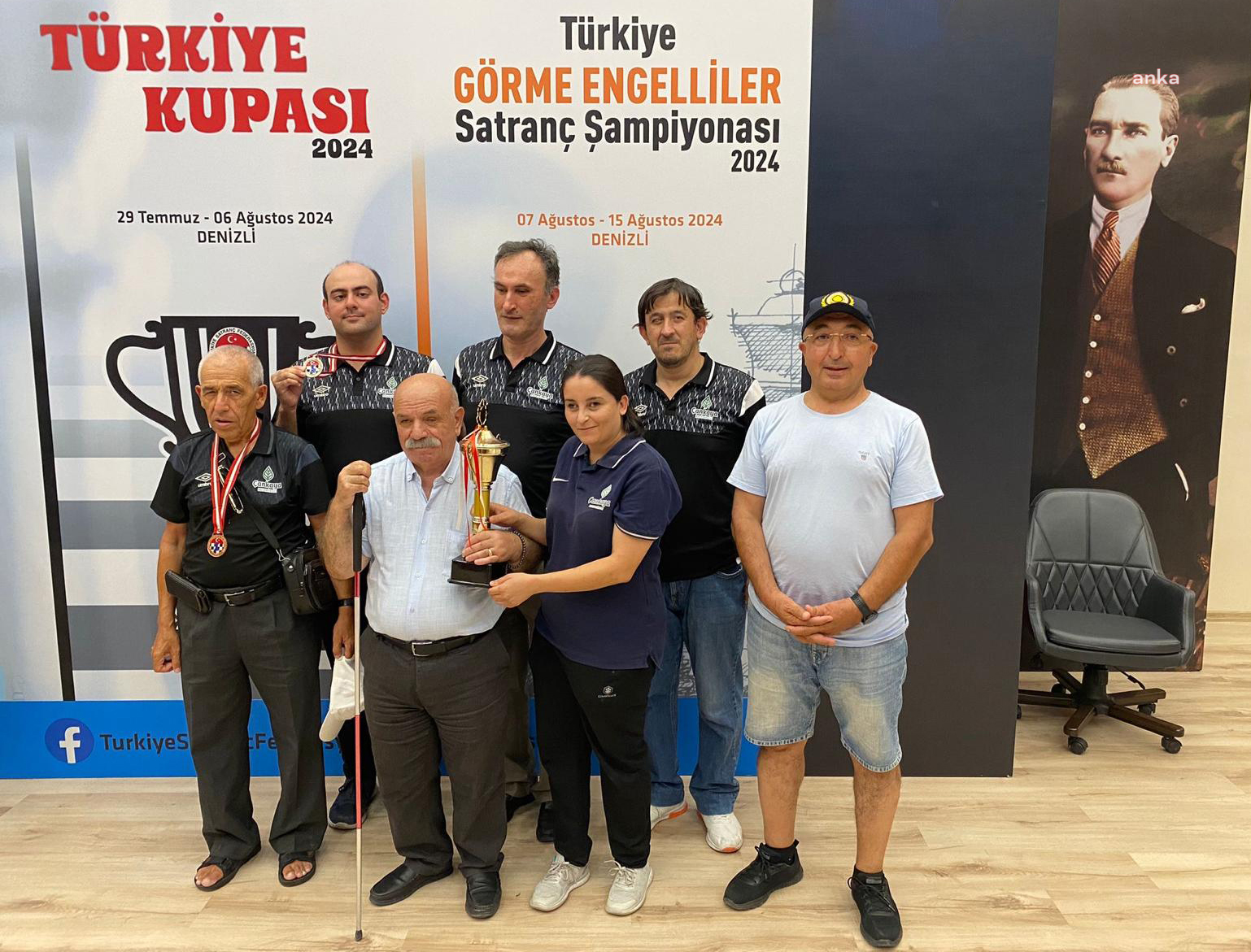 Çankaya Belediyesi Görme Engelliler Spor Kulübü'nden, Türkiye Görme Engelliler Ferdi Satranç Şampiyonası'nda büyük başarı