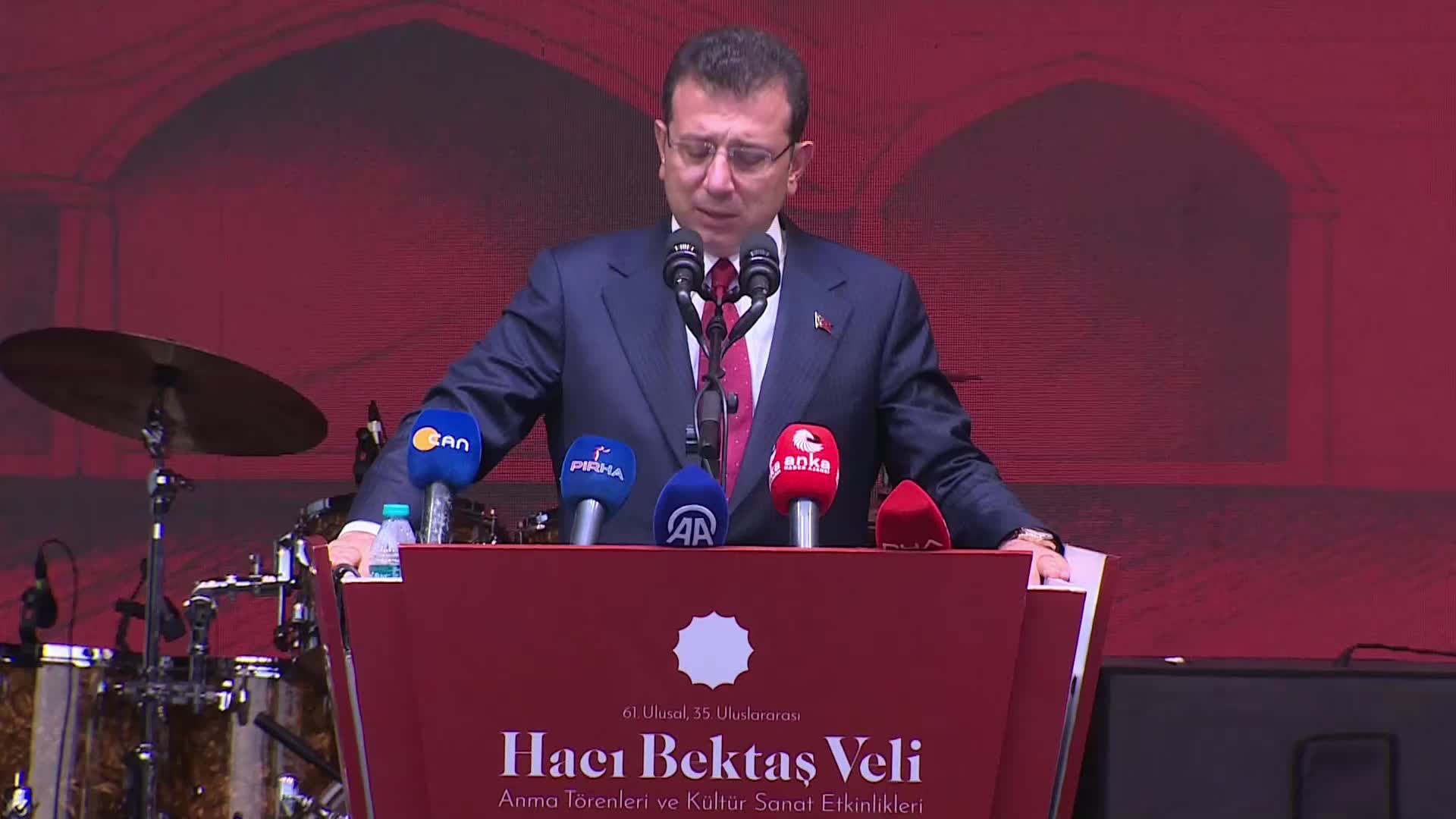 Hacı Bektaş Veli Anma Törenleri... İmamoğlu: "kan dökmeyi dahi düşünecek kadar... Şiddeti savunanların olduğu bir ortamdayız"