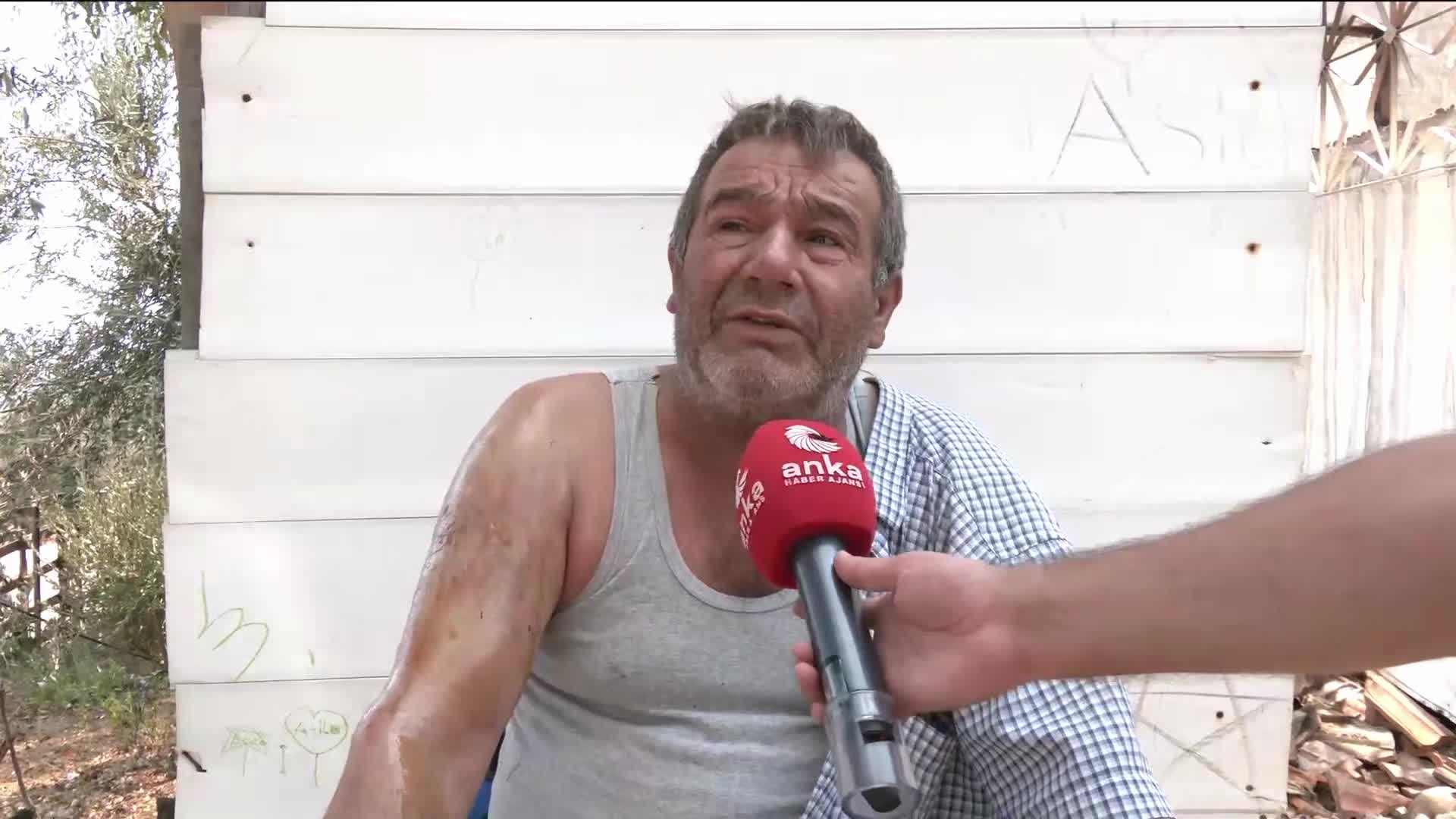 İzmir’de evi yanan vatandaş: "Çoluğumu çocuğumu evden zor çıkardım, devletimiz destek olsun"
