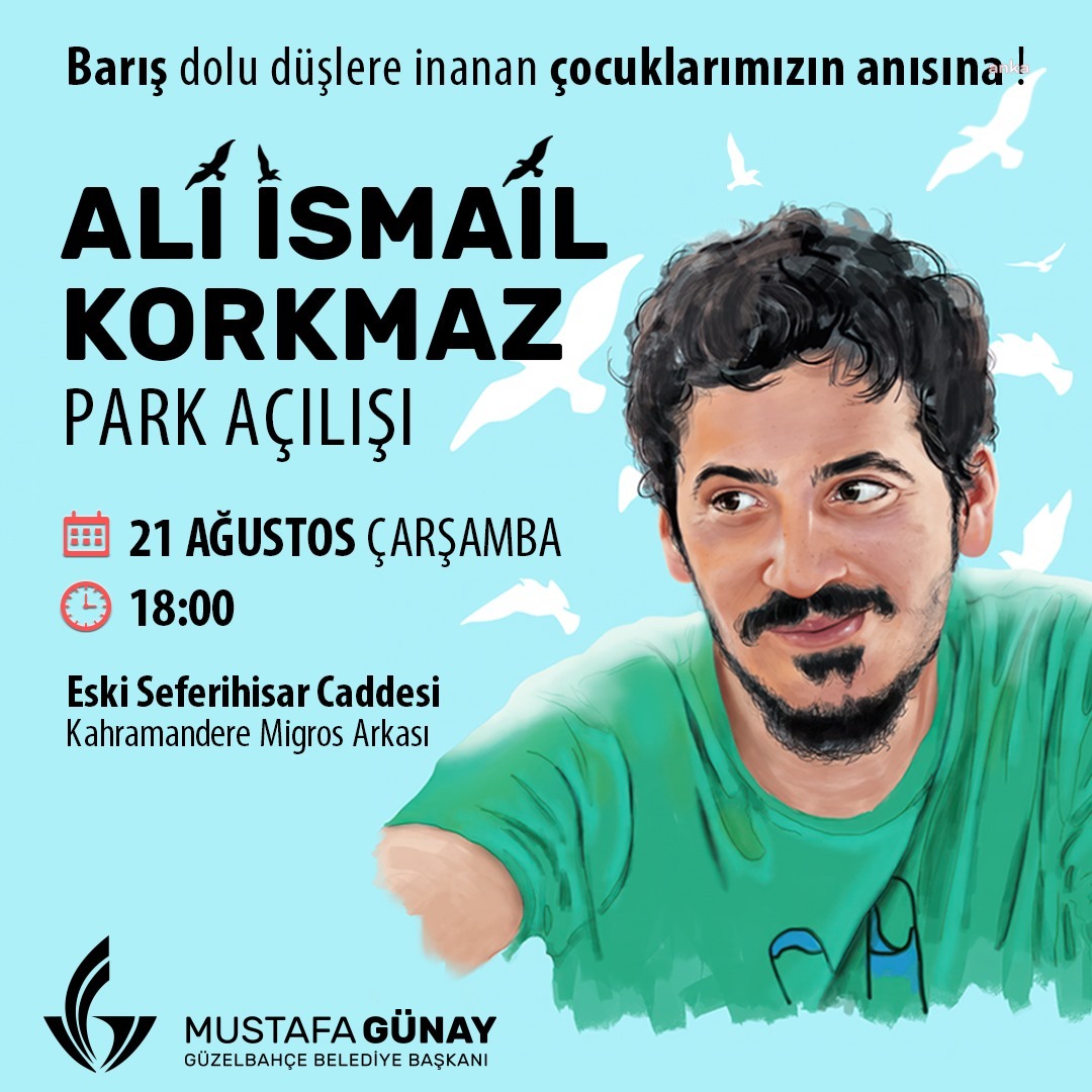 Güzelbahçe'de 'Ali İsmail Korkmaz' parkı açılıyor