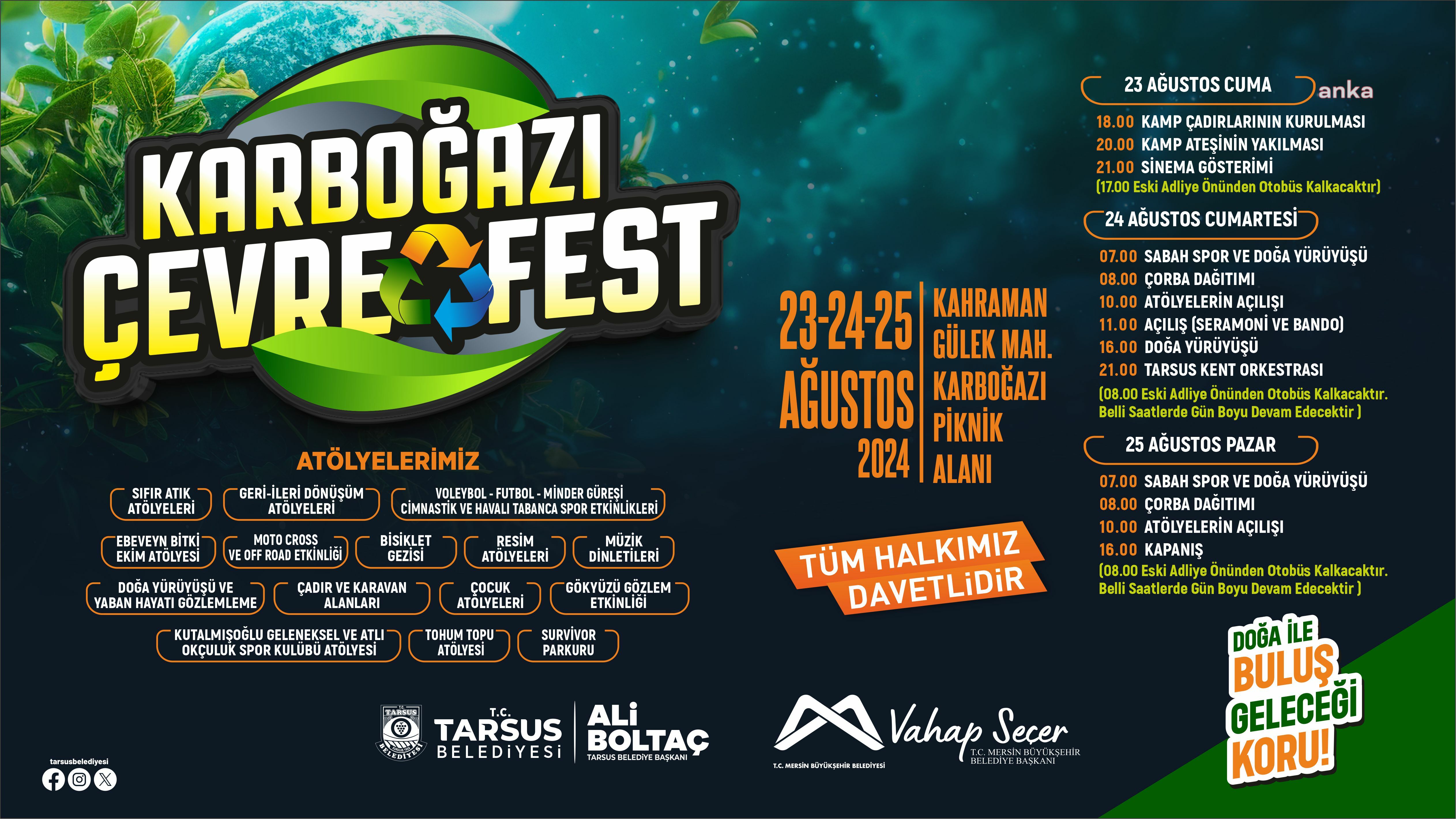 “Tarsus Karboğazı Çevre Festivali” başlıyor