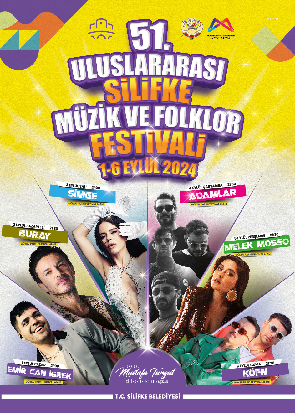 Uluslararası Silifke Müzik ve Folklor Festivali’nde sahne sevilen sanatçıların olacak