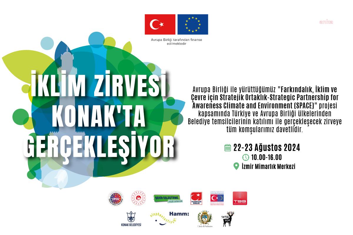 Avrupa belediyeleri ‘İklim Zirvesi’ için Konak’a geliyor