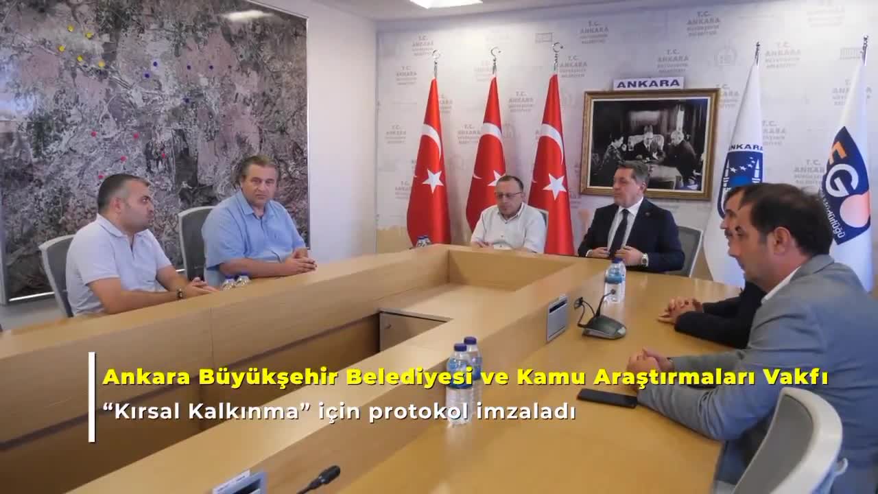 Ankara Büyükşehir Belediyesi ile Kamu Araştırmaları Vakfı'ndan "kırsal kalkınma” için iş birliği protokolü