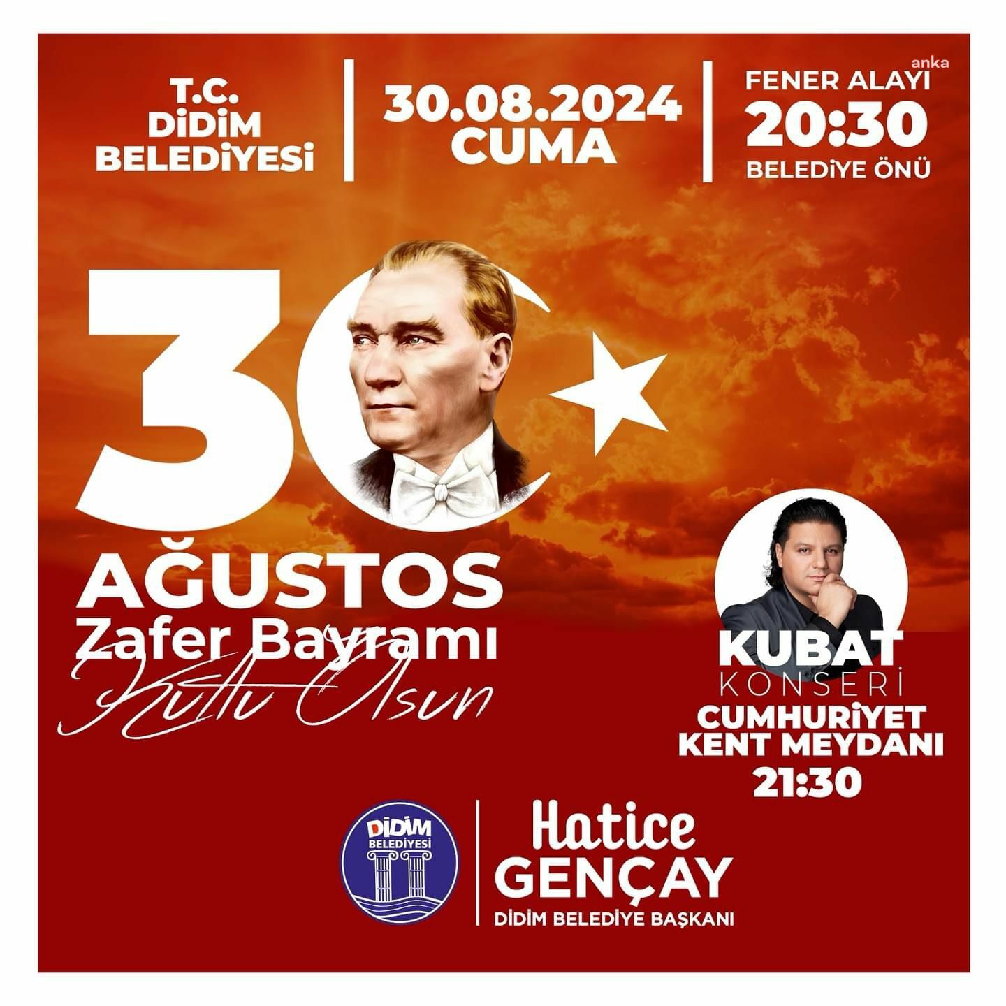 Didim Belediyesi, 30 Ağustos Zafer Bayramı'nı coşkuyla kutlayacak
