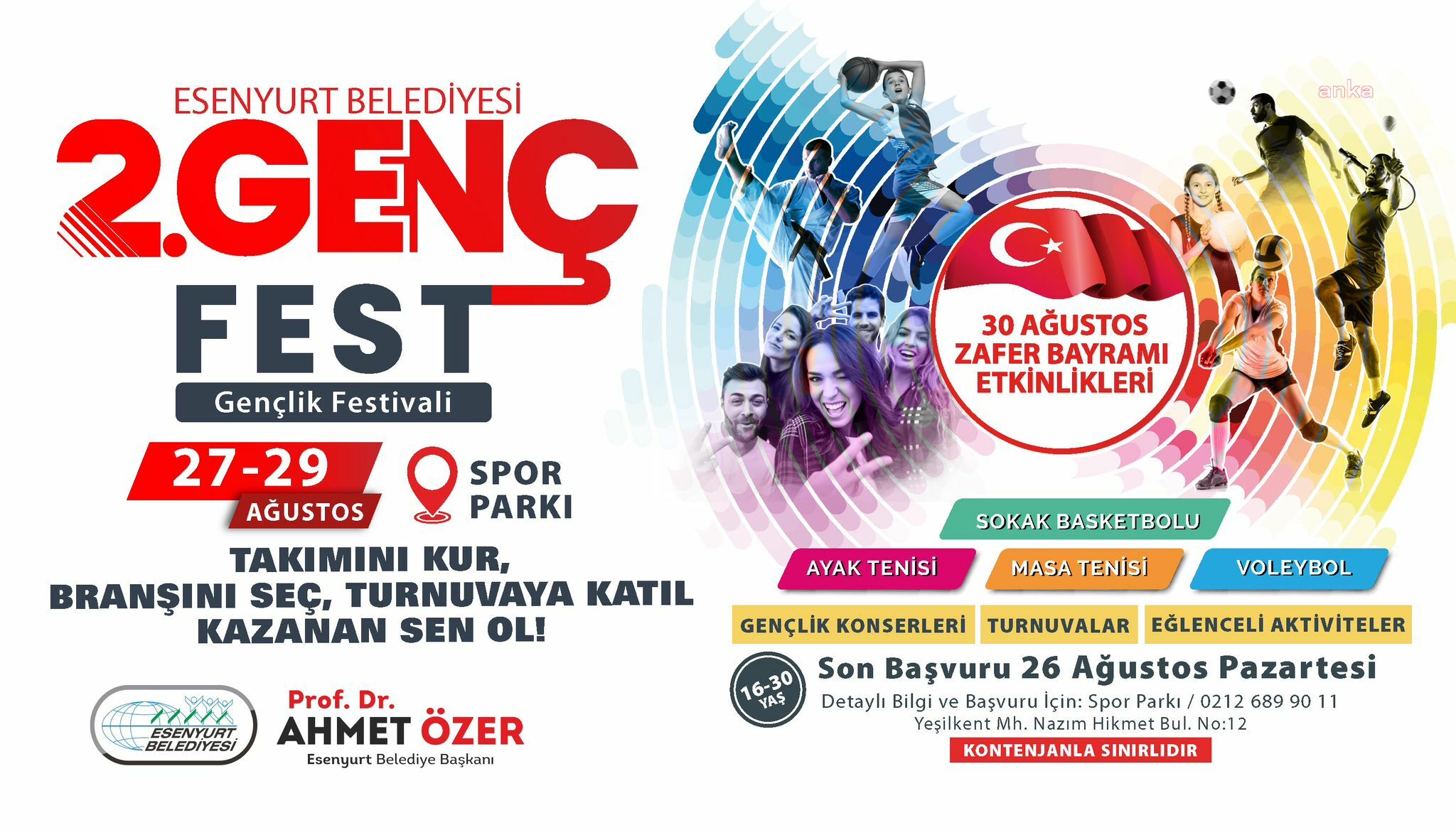 Esenyurt'ta düzenlenecek Genç-Fest için geri sayım başladı