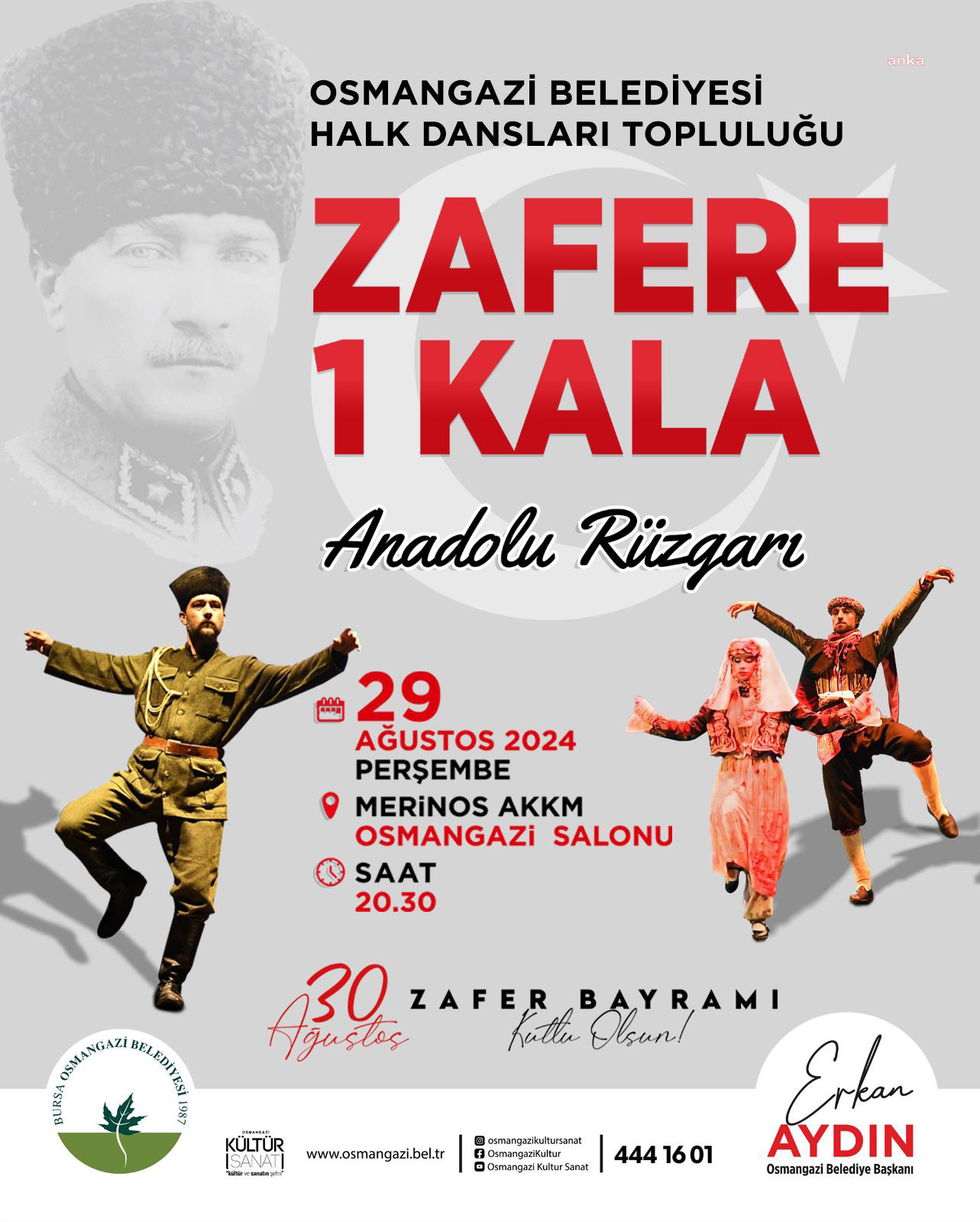 Zafer Bayramı, Osmangazi’de coşkuyla kutlanacak