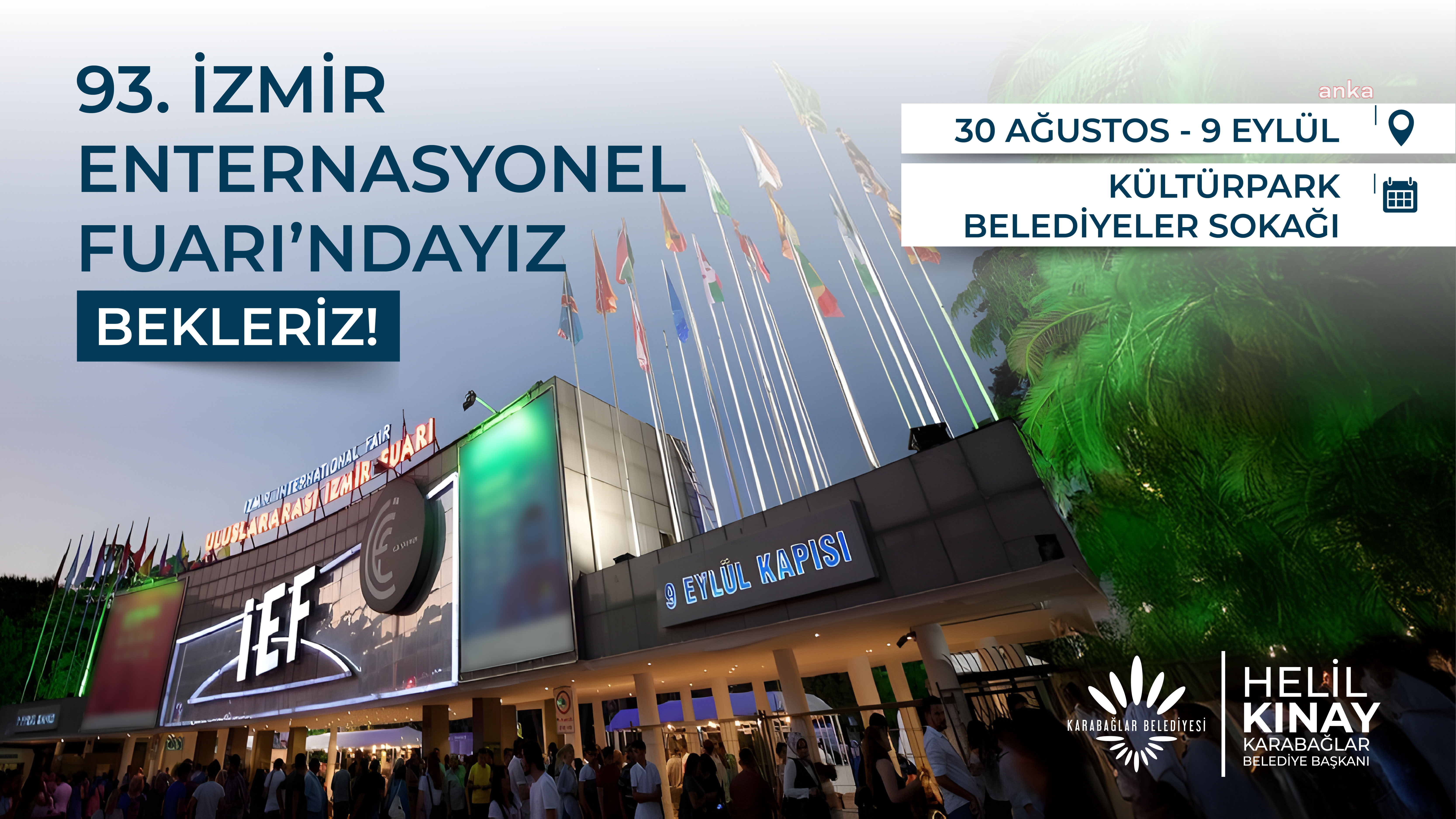 Karabağlar Belediyesi İzmir Enternasyonal Fuarı’nda vatandaşlarla buluşacak