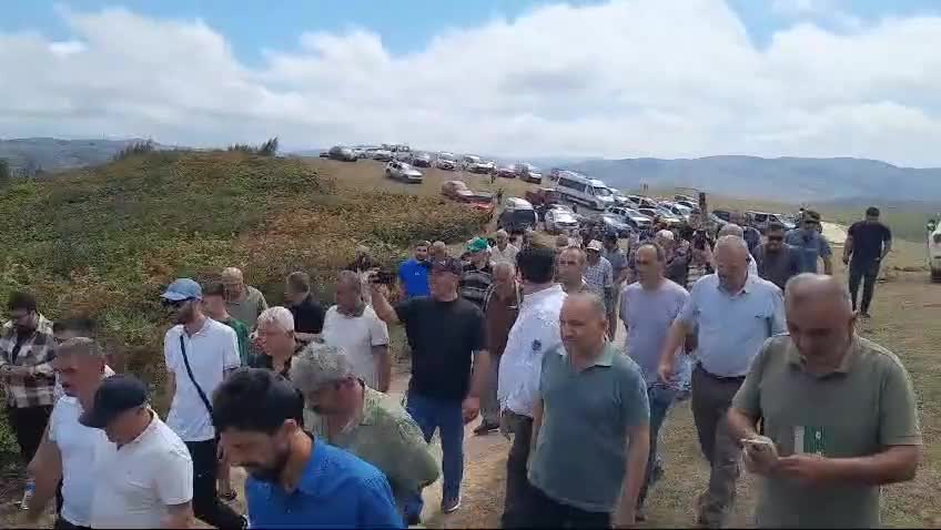 Vatandaşlar, Ordu'nun Korgan Yaylası’nda başlatılan sondaj çalışmasına tepki gösterdi, çalışmalar durdu