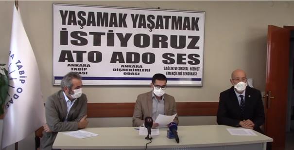 SAĞLIK ÖRGÜTLERİ: “ANKARA’DA 1072 SAĞLIK ÇALIŞANI COVID-19'A YAKALANDI”