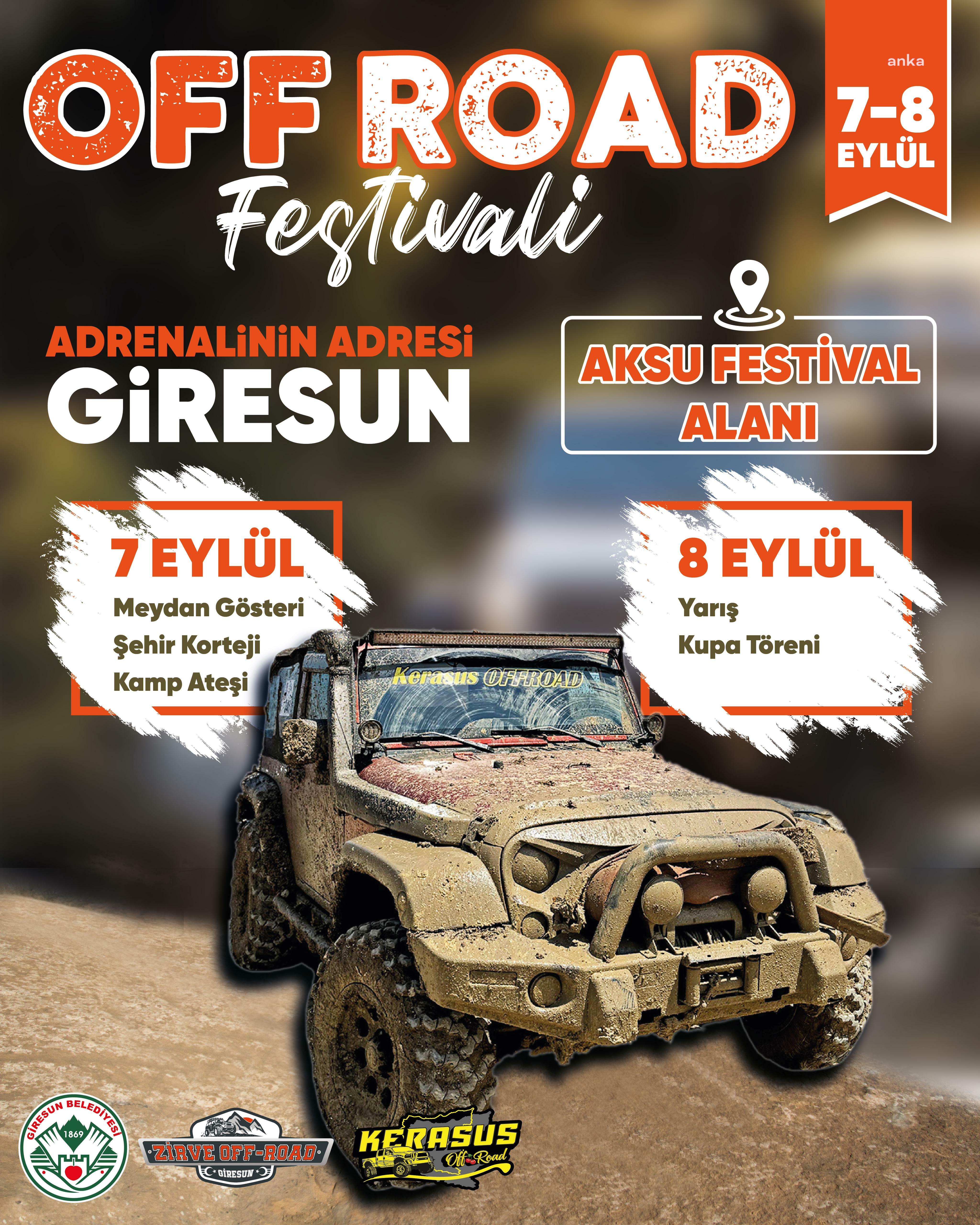 Giresun'da Off Road festivali heyecanı başlıyor
