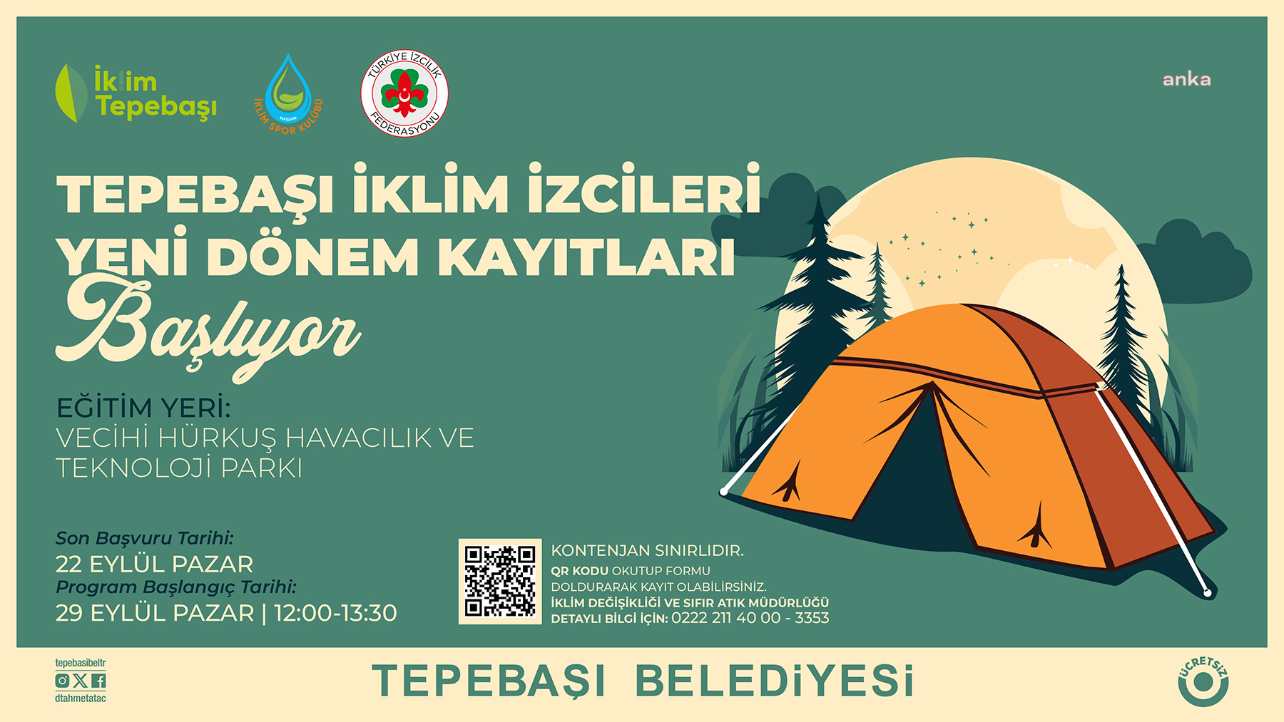 Tepebaşı İklim İzcileri yeni dönem kayıtları başladı