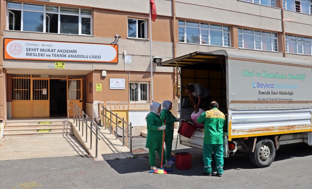 Beykoz Belediyesi, yeni eğitim öğretim dönemi öncesinde okulları temizledi