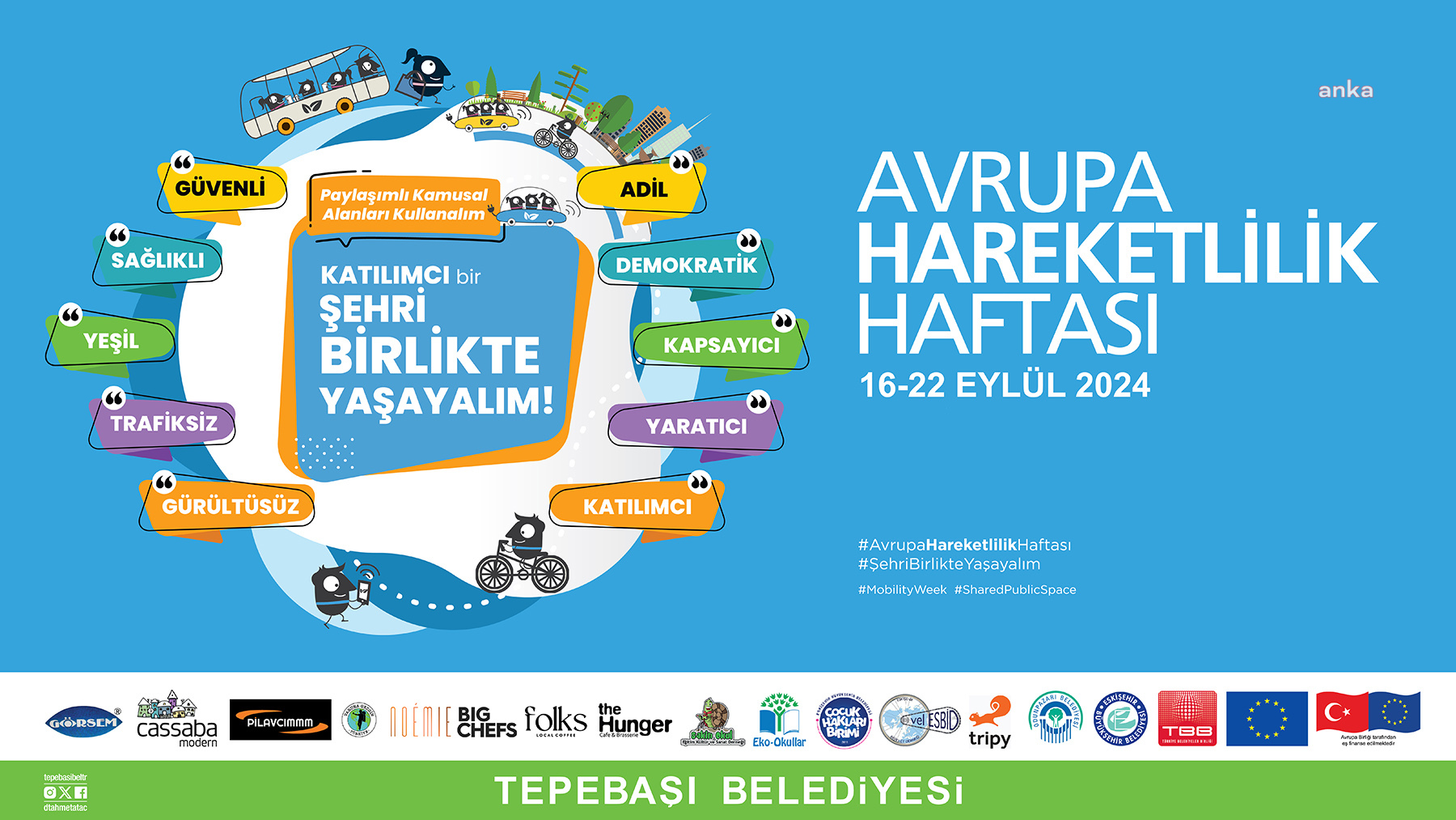 Tepebaşı Belediyesi, Avrupa Hareketlilik Haftası'nı etkinliklerle kutlayacak