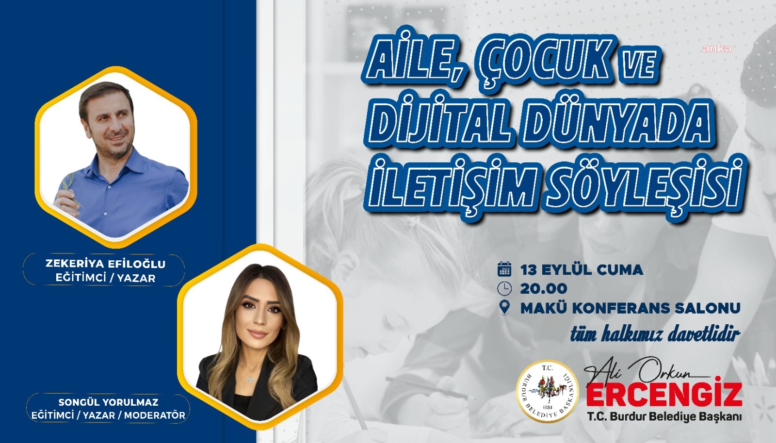 Burdur'da "Aile, Çocuk ve Dijital Dünyada İletişim" konuşulacak