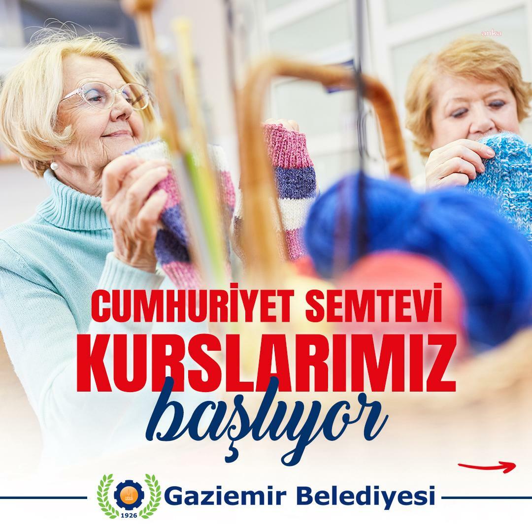 Gaziemir Cumhuriyet Semtevleri’nde kurs kayıtları başladı
