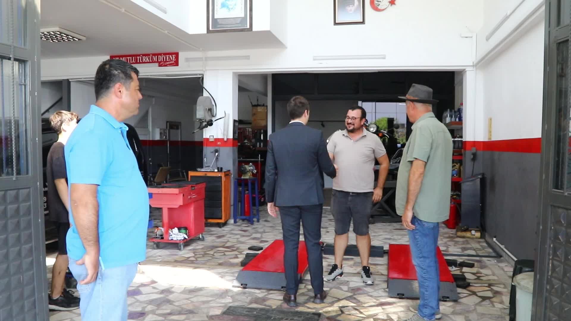 Bodrum Belediye Başkanı Mandalinci’den sanayi esnafına ziyaret