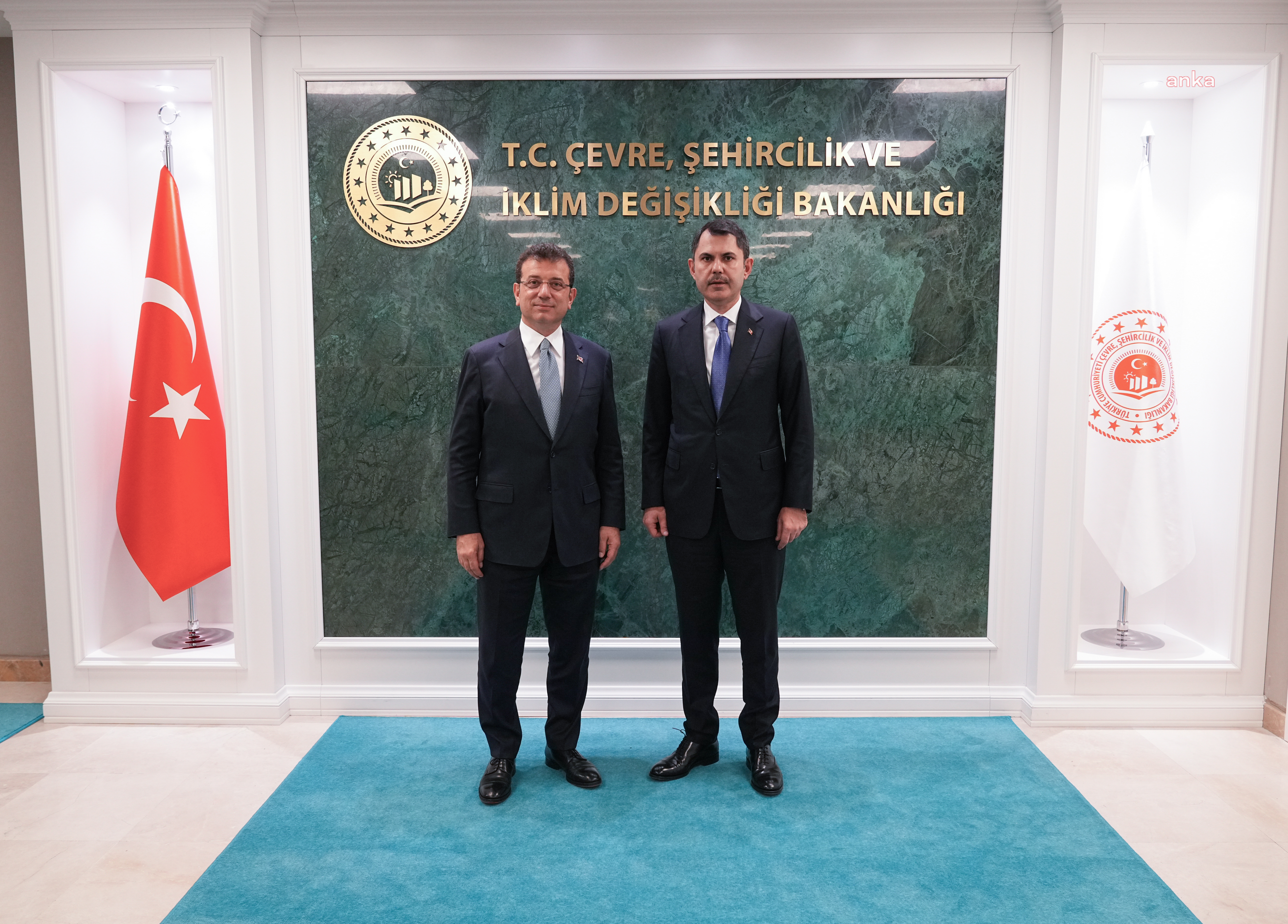 Bakan Kurum, İBB Başkanı İmamoğlu ile görüştü