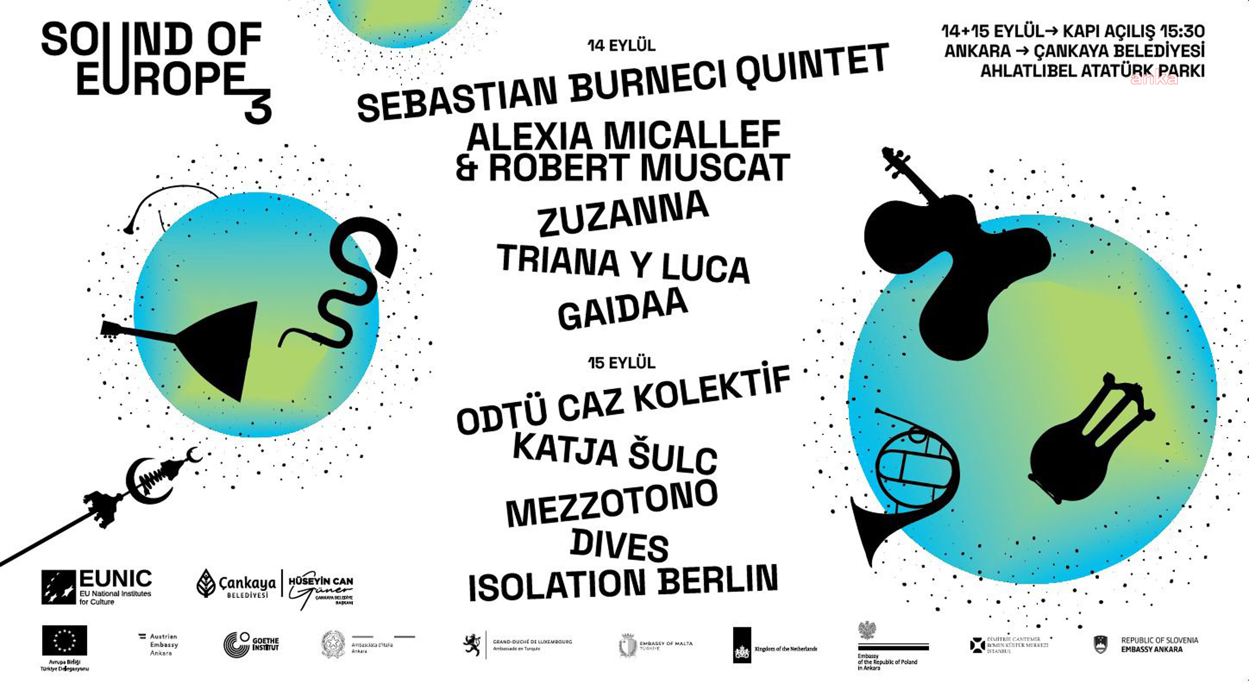 Çankaya Belediyesi,  Sound of Europe Festivali'ne ev sahipliği yapacak