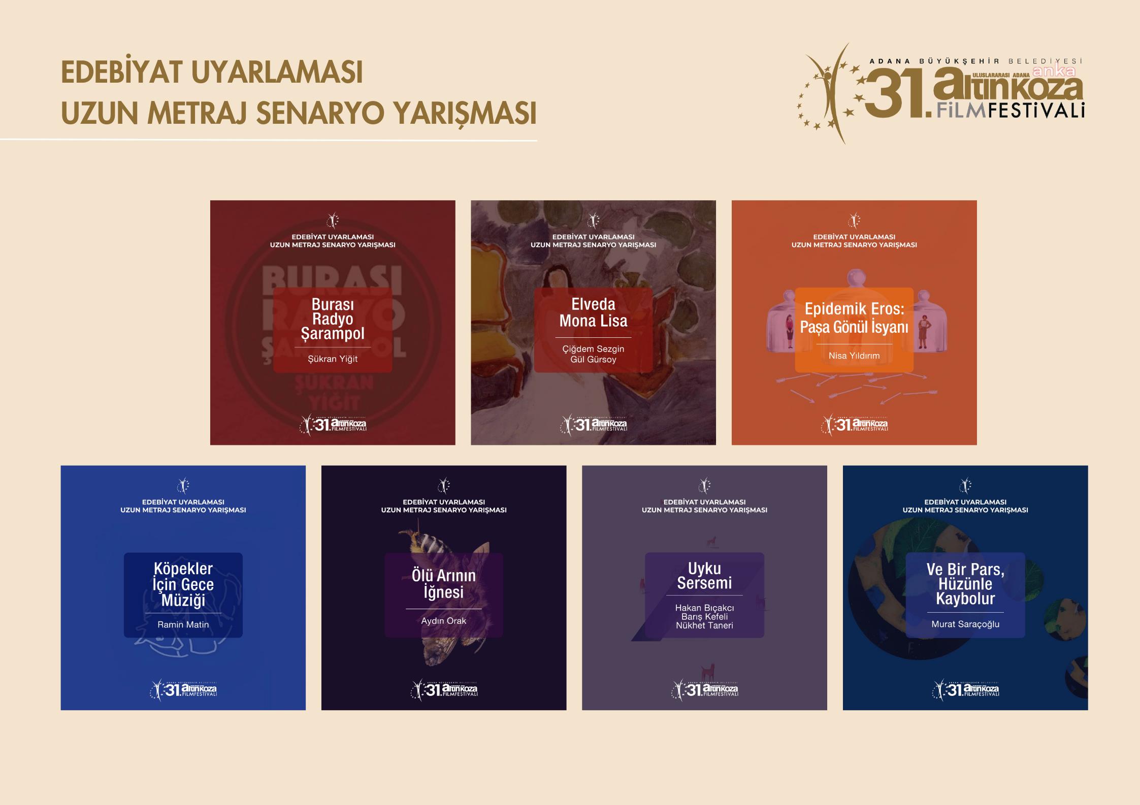 Adana Altın Koza’nın Edebiyat Uyarlaması Yarışması'nın finalistleri belli oldu