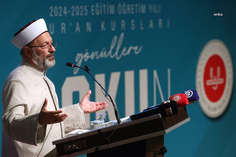 Diyanet İşleri Başkanı Erbaş, "4-6 yaş arası Kur'an kurslarını önemsiyoruz, Kur’an kurslarımız adeta bir rehabilitasyon merkezi gibi de çalışıyor''