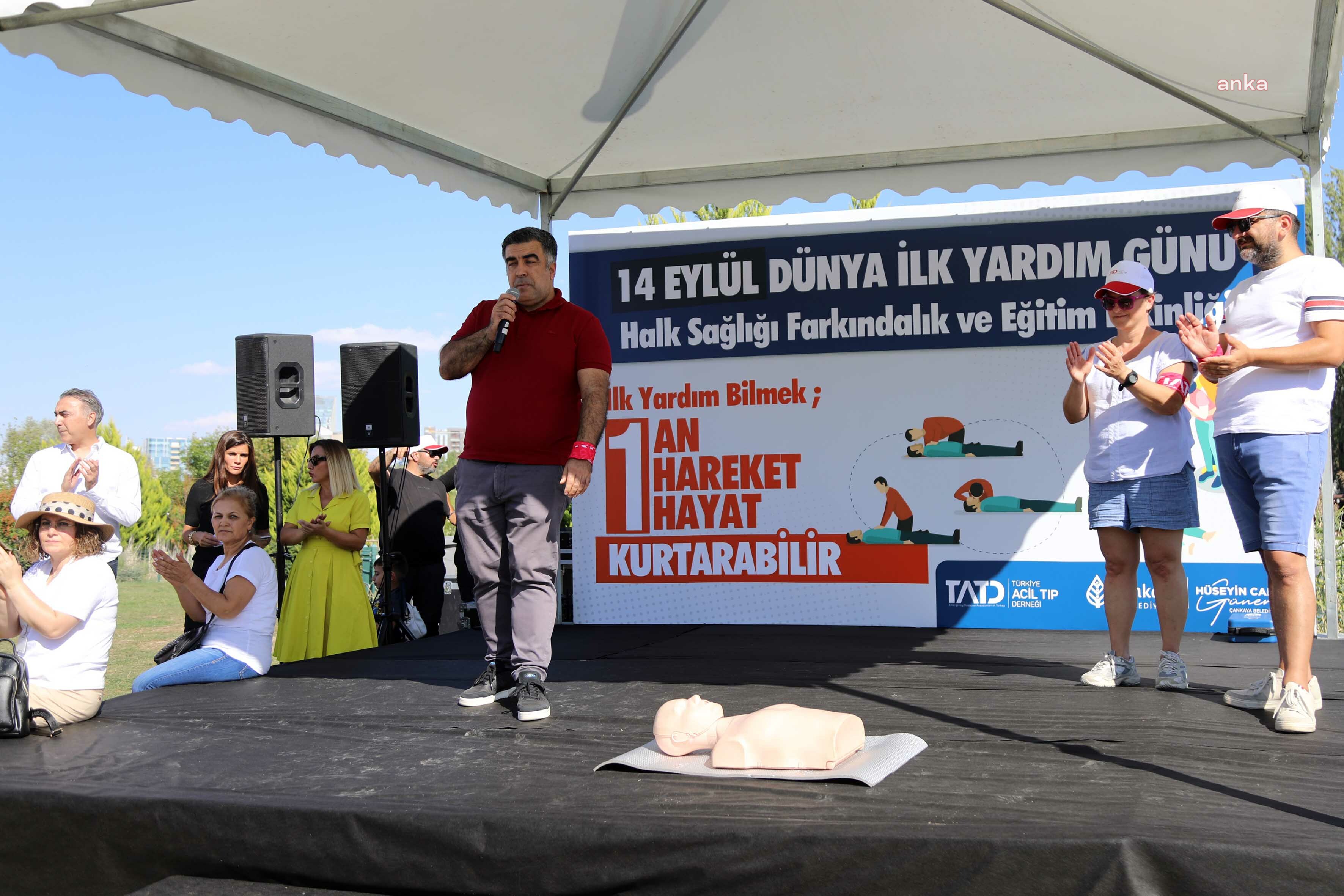 Çankaya'da Dünya İlkyardım Günü'nde farkındalık eğitimi