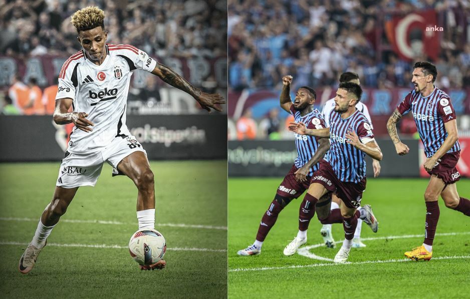 Trabzonspor sahasında Beşiktaş ile 1-1 berabere kaldı
