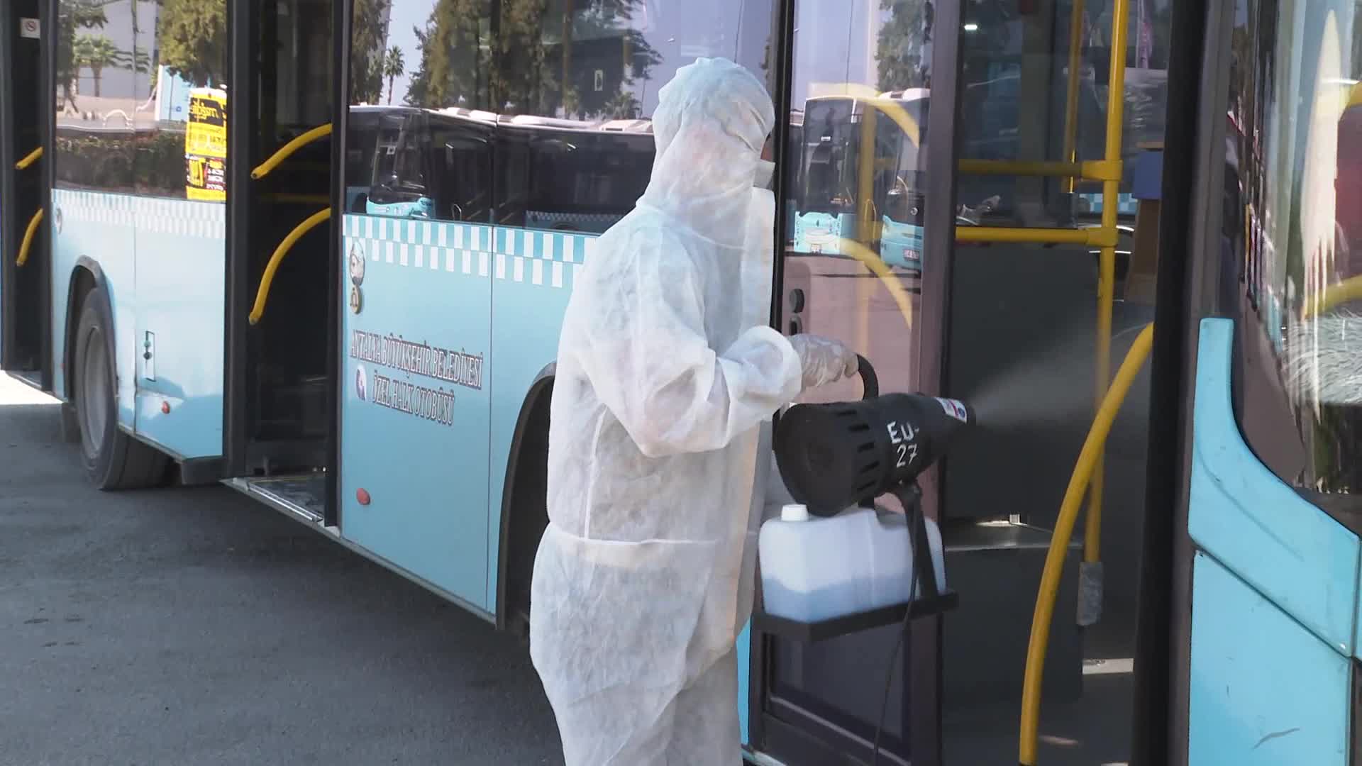 ANTALYA'DA TOPLU TAŞIMADA HİJYEN, BÜYÜKŞEHİR'E EMANET