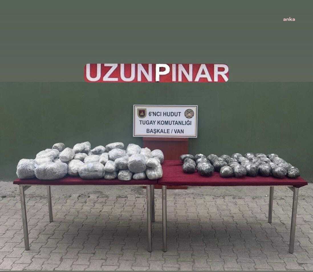 MSB duyurdu, Van hudut hattında  57 kg uyuşturucu madde ele geçirildi