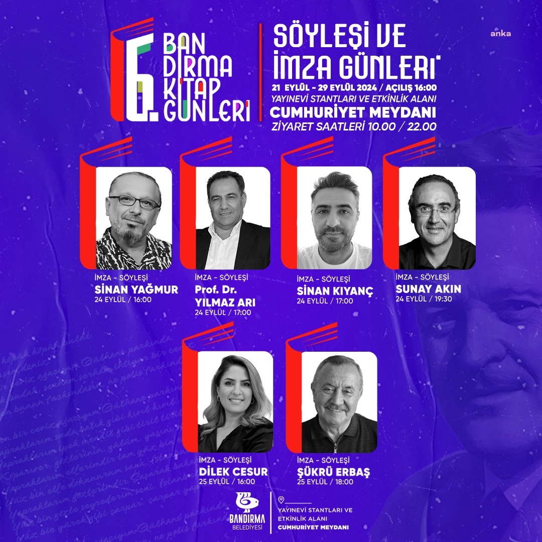 6’ncı Bandırma Kitap Günleri başlıyor