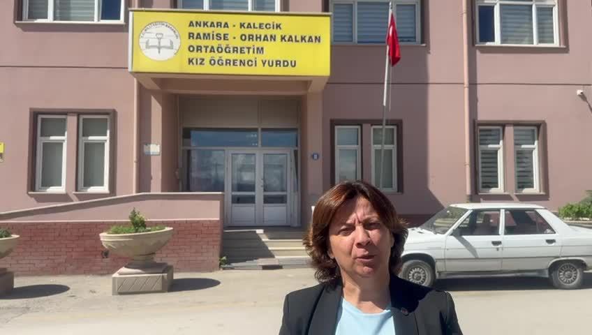 Eğitim Sen Genel Yükseköğretim Sekreteri Evrim Gülez'den mahkeme kararına rağmen Kalecik'teki öğrenci yurdunun öğretmenevi olarak kullanılmasına tepki