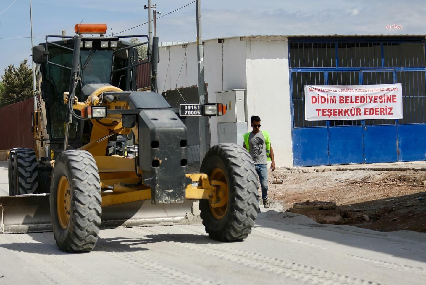 Didim Belediyesi, sanayi esnafının yol talebine kayıtsız kalmadı