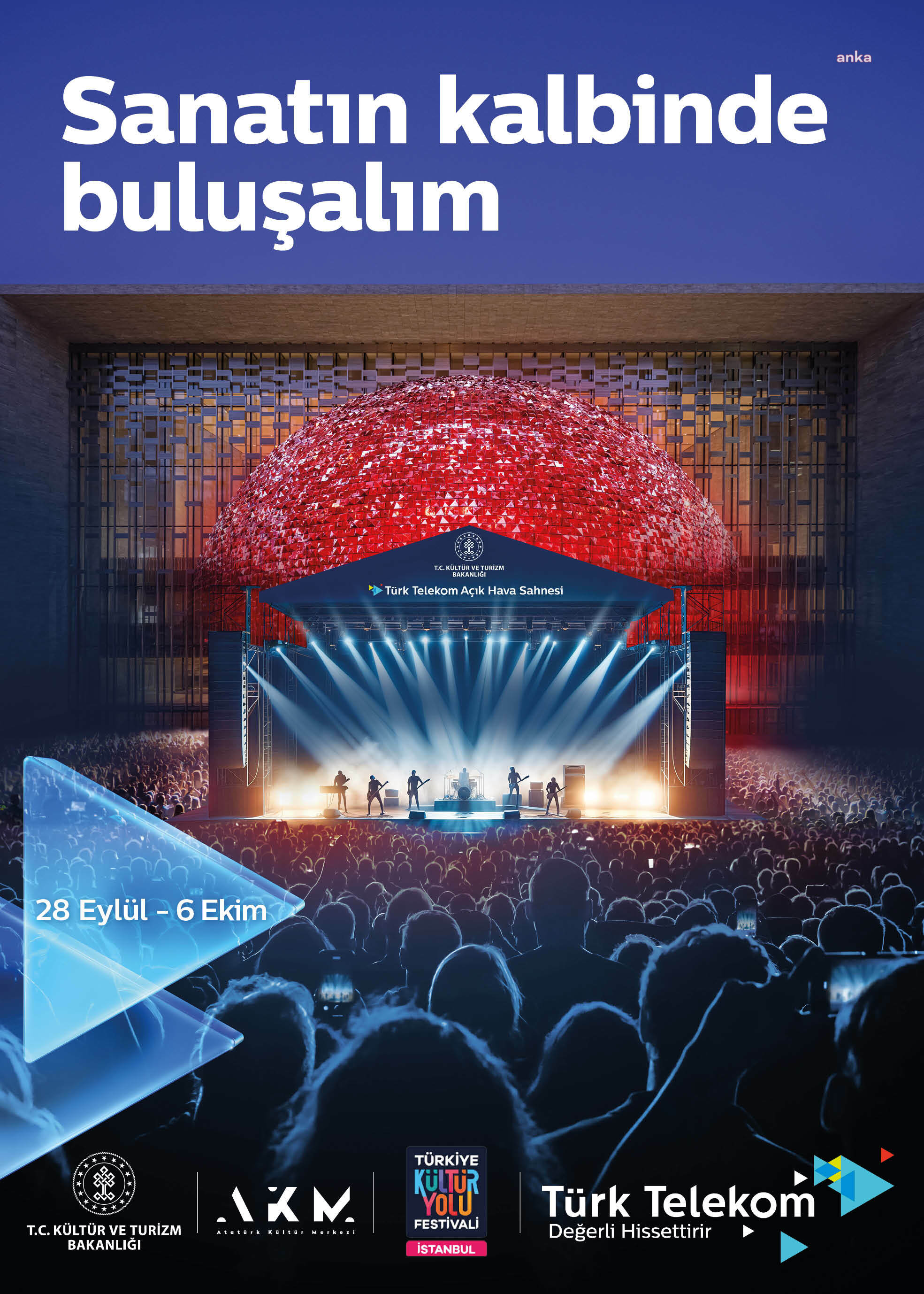 İstanbul Kültür Yolu Festivali’nin kalbi, Türk Telekom’un desteği ile AKM’de atacak