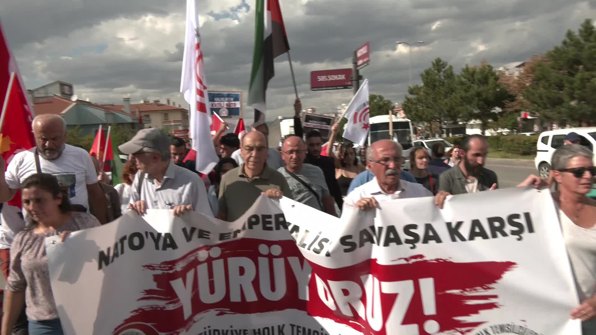 THTM'nin NATO'ya karşı yürüyüşü, Mamak Natoyolu'nda devam etti