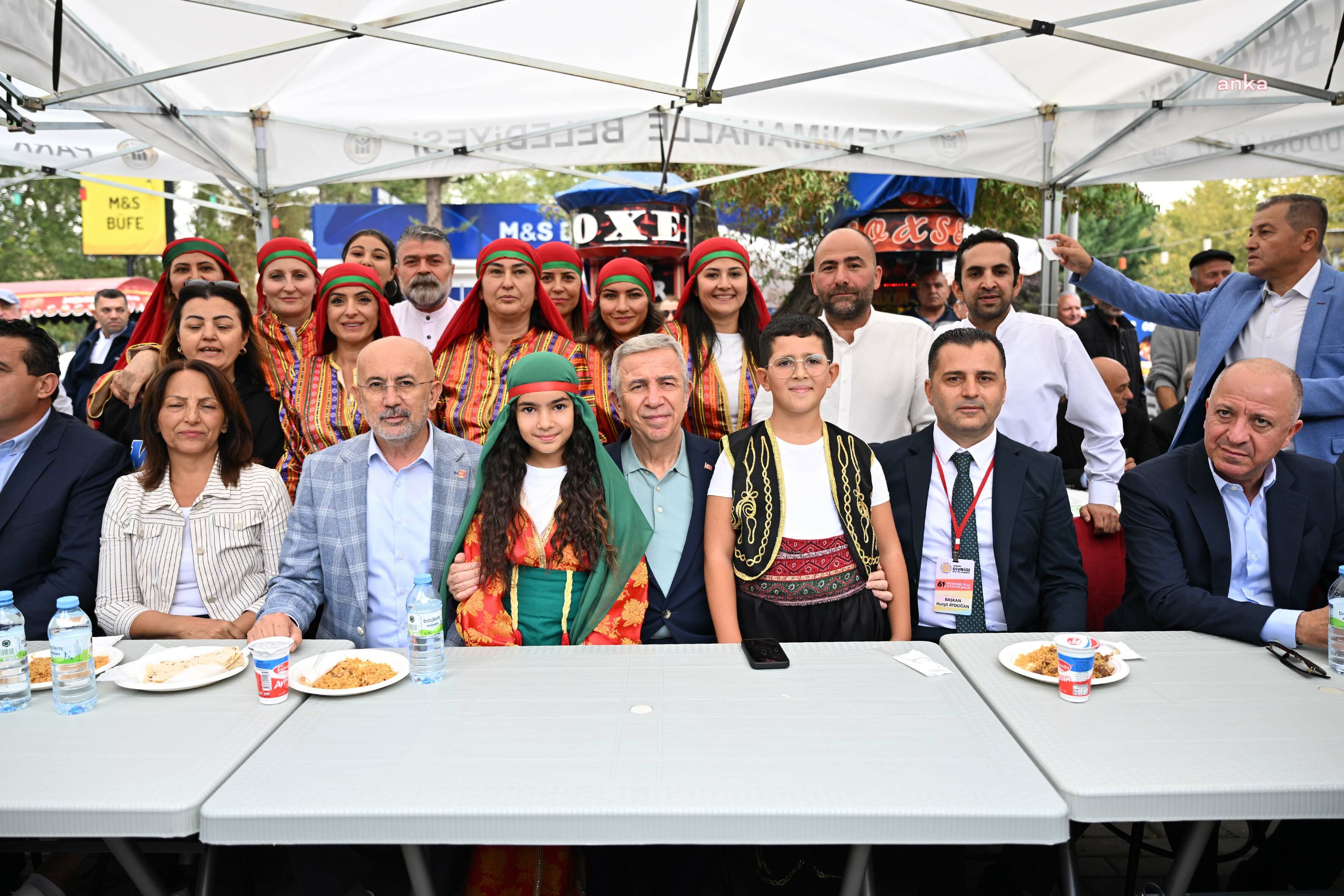Ankara Büyükşehir Belediye Başkanı Yavaş, Divriği Geleneksel Pilav Ve Kültür Şenliği’ne katıldı