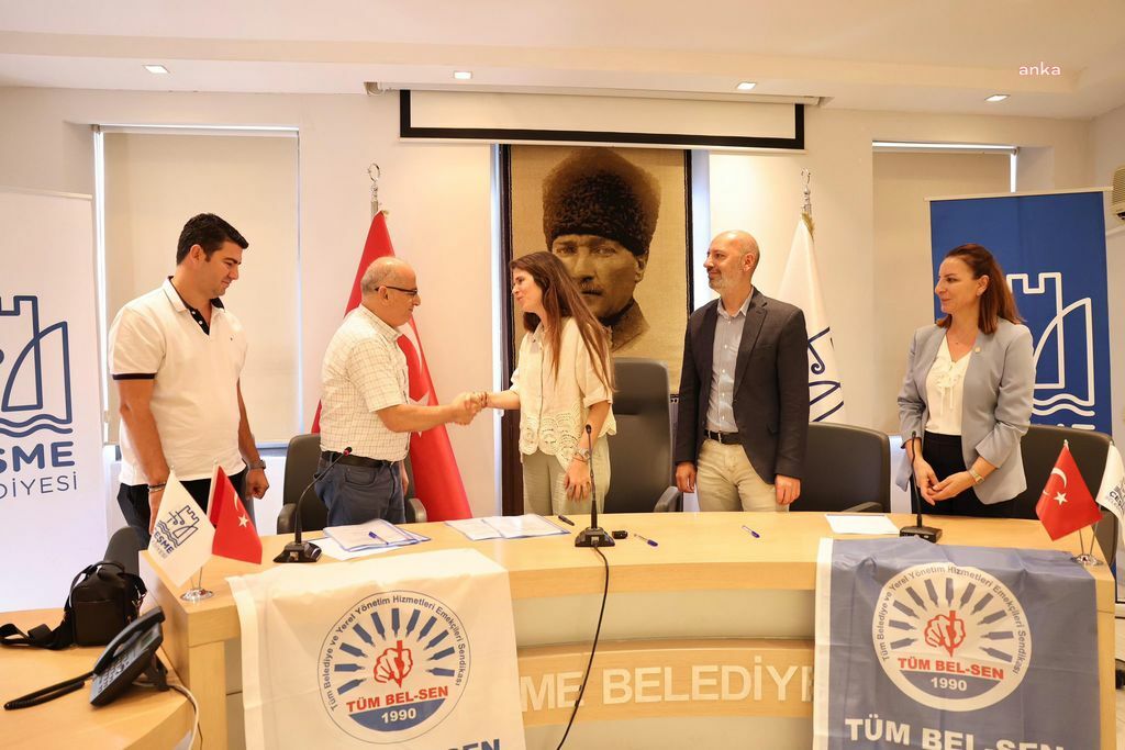 Çeşme Belediyesi ile Tüm Bel-Sen arasında Toplu İş Sözleşmesi imzalandı