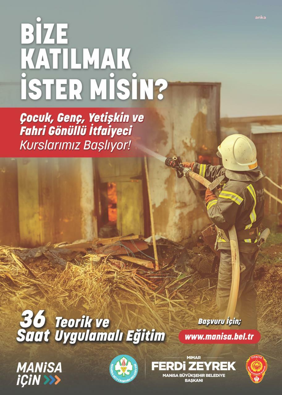 Manisa'da ‘Gönüllü İtfaiyecilik Projesi’ başlıyor