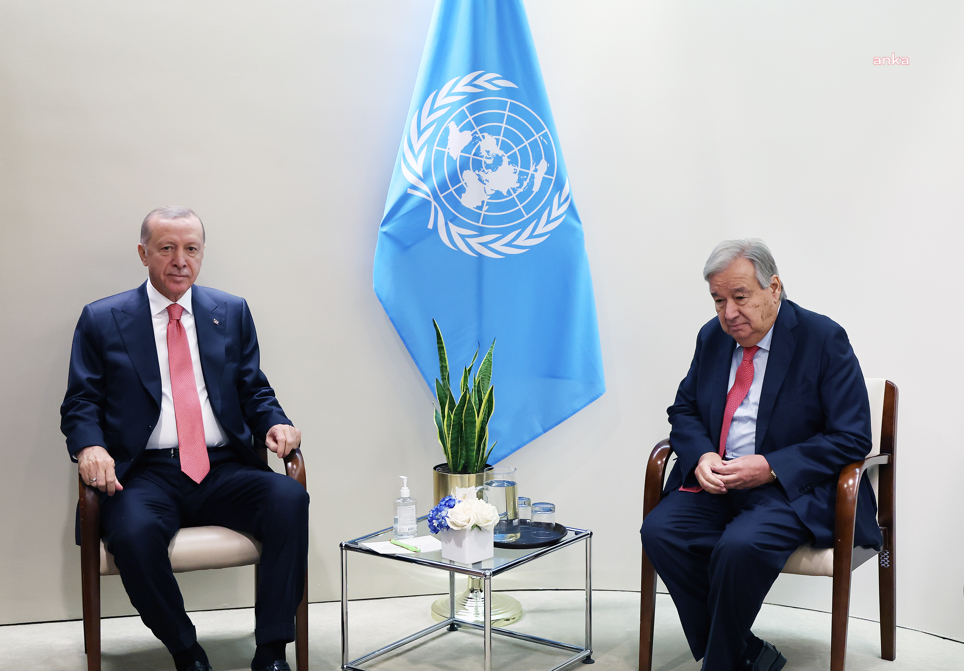 Cumhurbaşkanı Erdoğan'dan Guterres'e : "KKTC’nin devlet olarak tanınması çözümün anahtarı olacak"