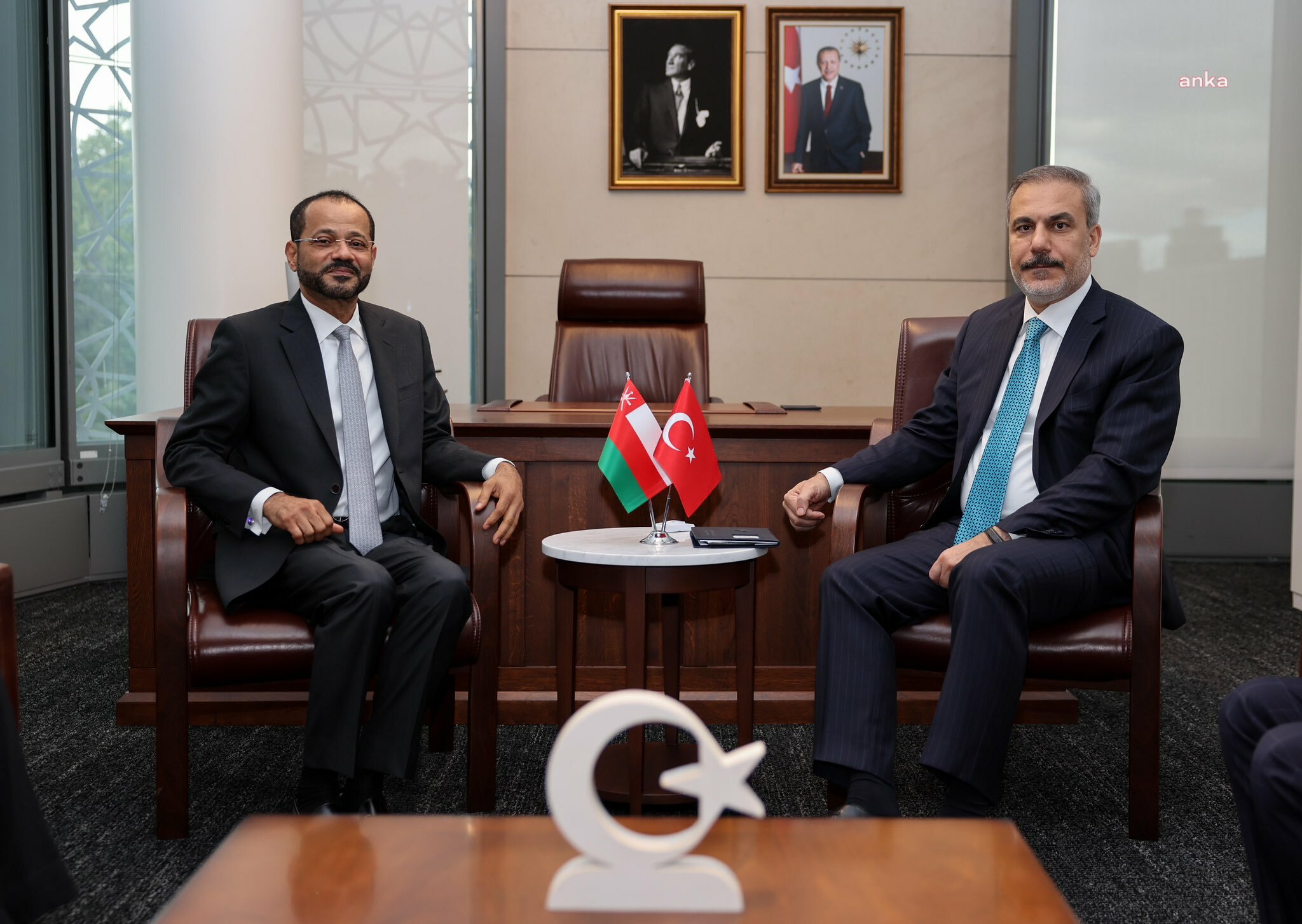 Dışişleri Bakanı Fidan, Umman Dışişleri Bakanı Hamed El-Busaidi ile görüştü