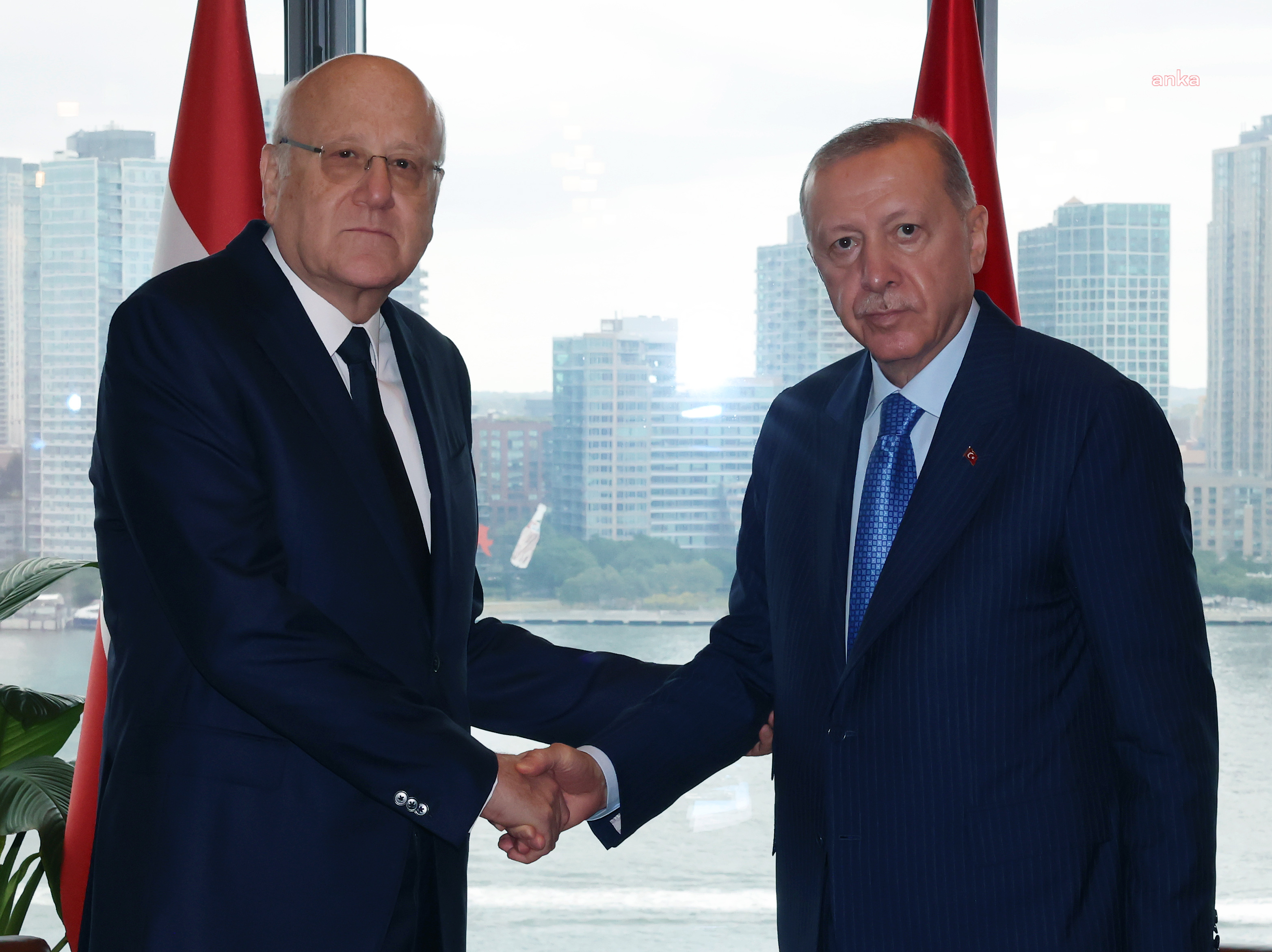 Cumhurbaşkanı Erdoğan, New York'ta Lübnan Başbakanı Mikati ile görüştü