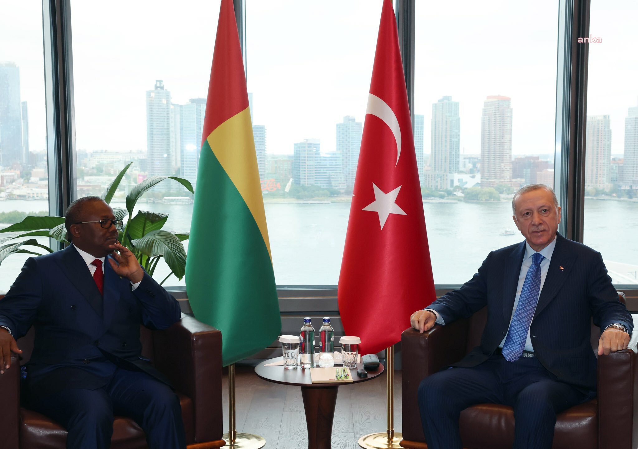 Cumhurbaşkanı Erdoğan, Gine Bissau Cumhurbaşkanı  Embalo bir araya geldi