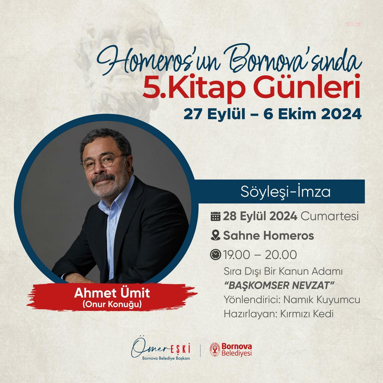 'Homeros’un Bornova’sında Kitap Günleri' başlıyor