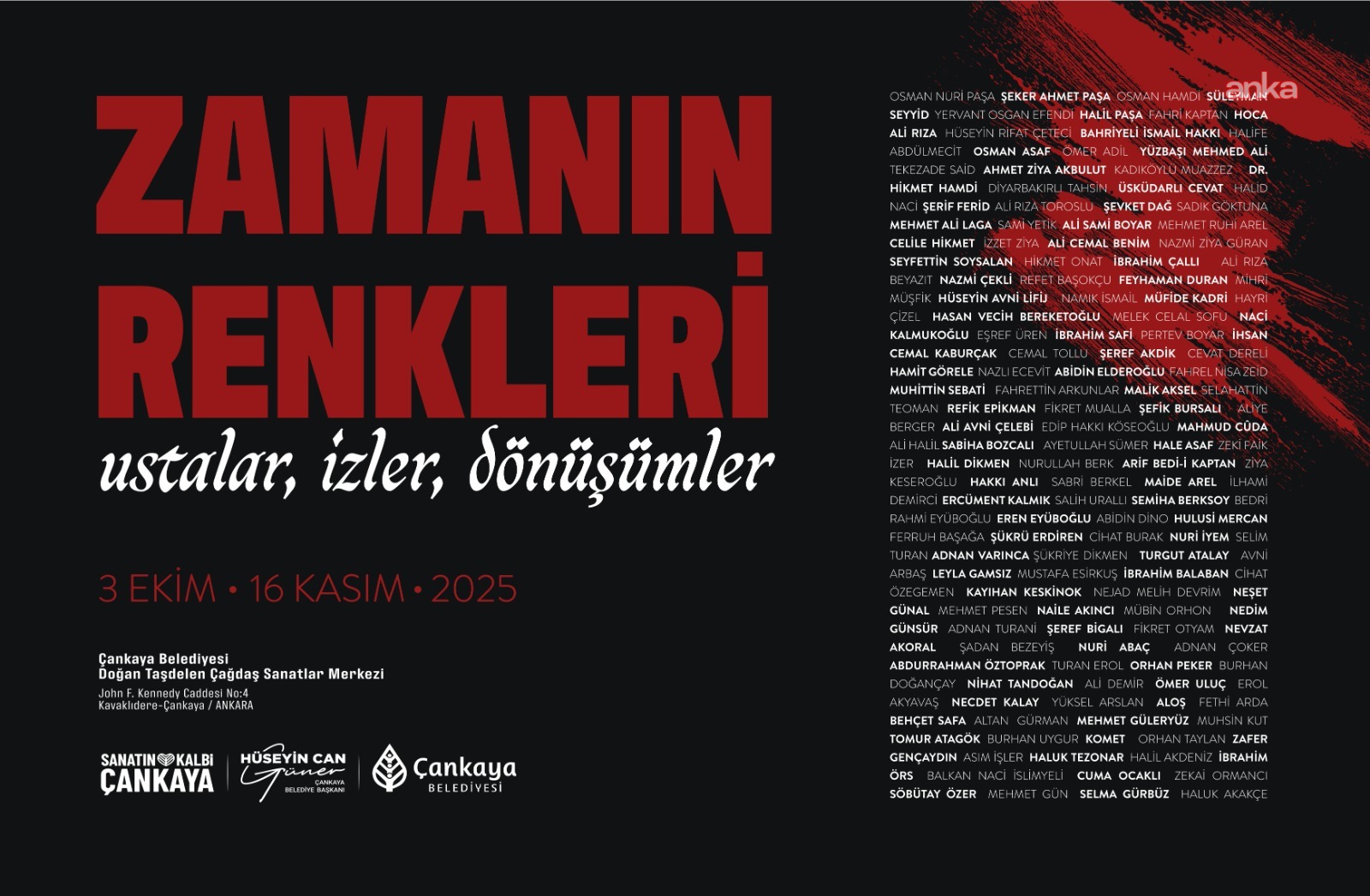 Çankaya, ekim ayını sanatla karşılıyor